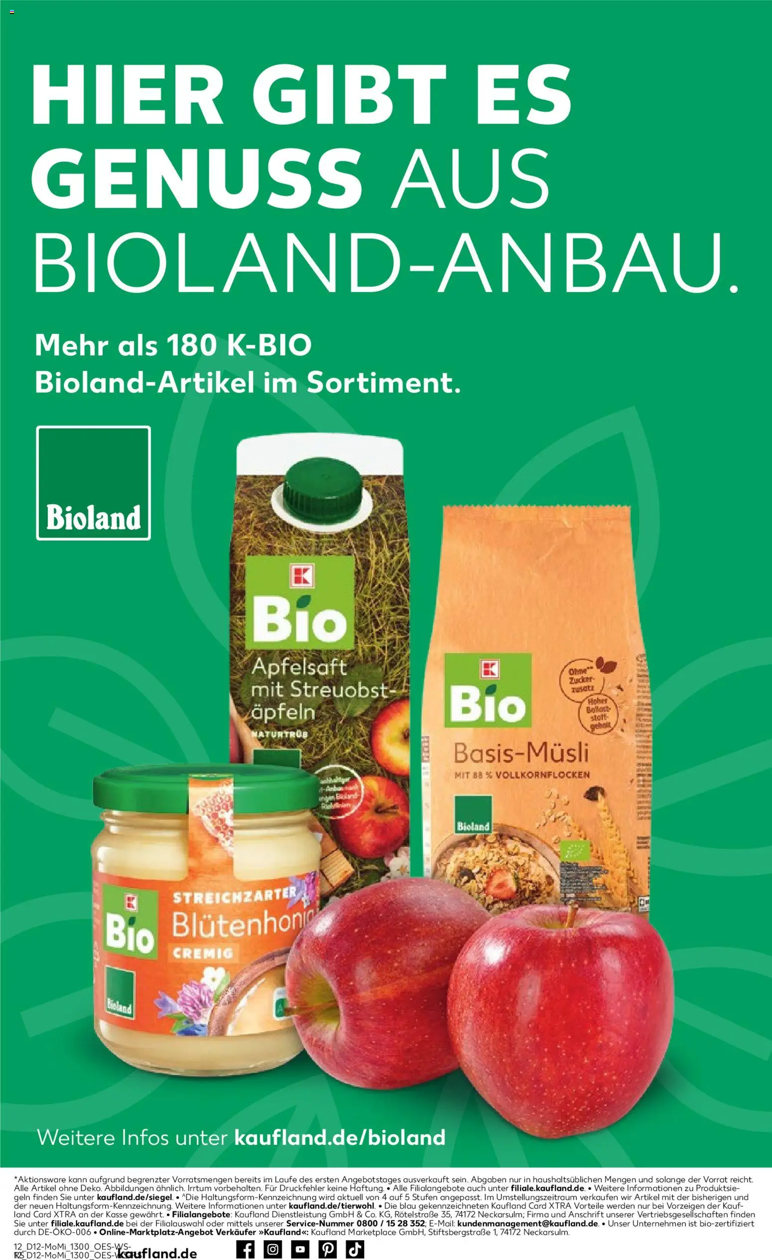 Kaufland Prospekt Kiel	 – gültig ab 16.03.2026 | Seite: 12 | Produkte: Apfelsaft, Apple, Zucker