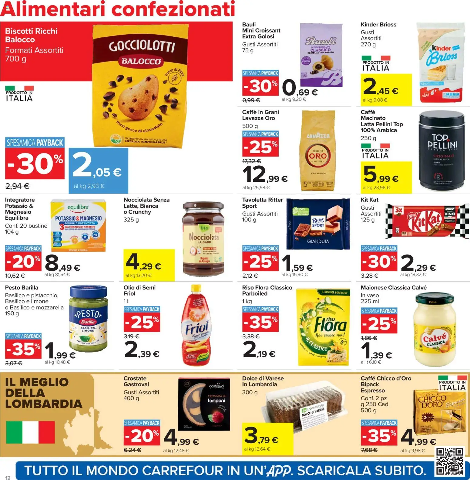 Volantino Carrefour del 07.04.2026 | Pagina: 12 | Prodotti: Caffè, Maionese, Pesto, Croissant