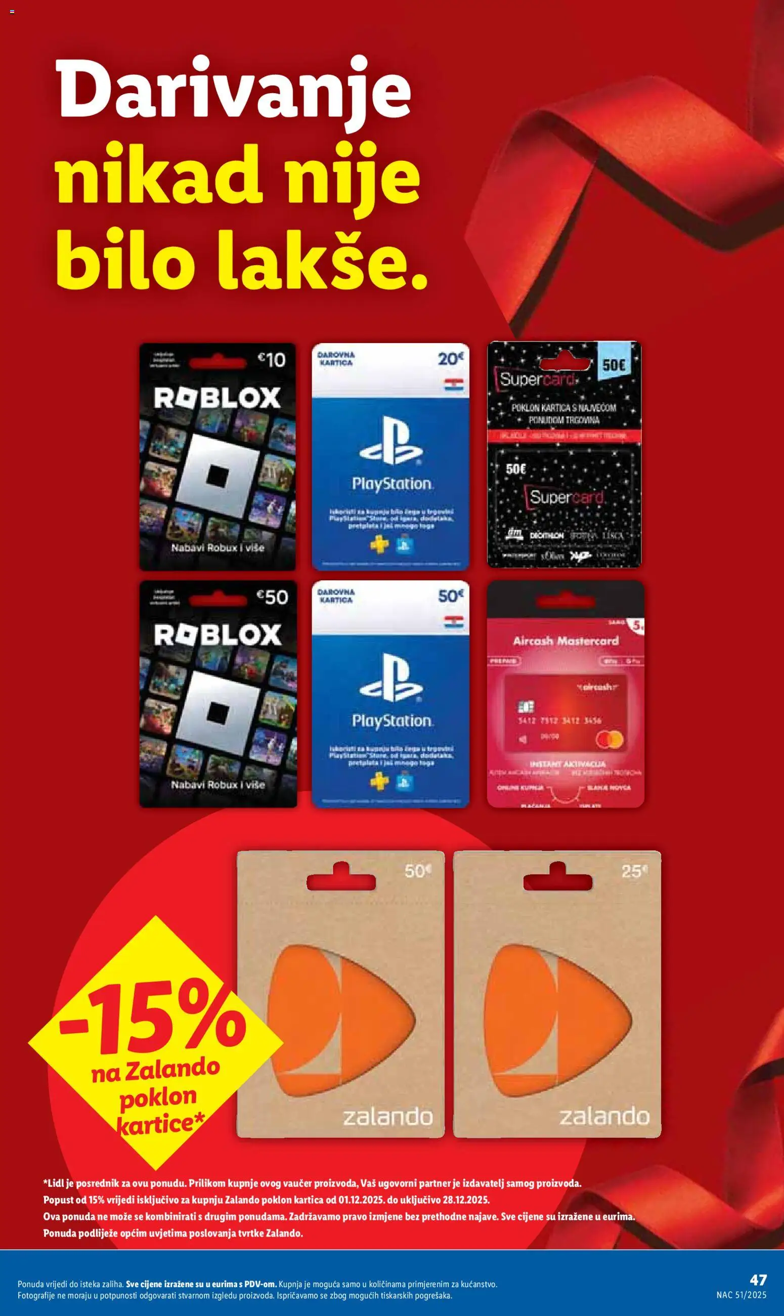 Lidl katalog | vrijedi od 18.12.2025 | Stranica: 47 | Proizvodi: Playstation