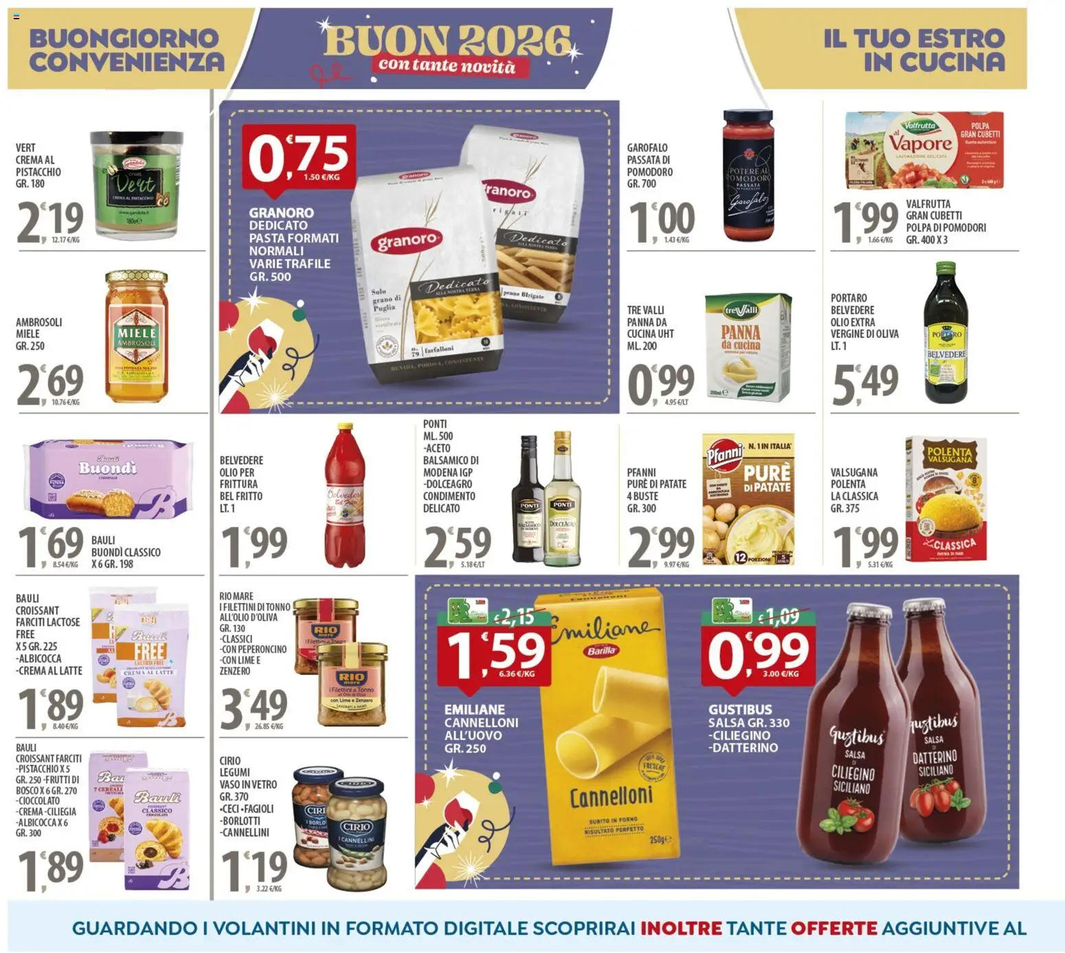 Volantino SISA del 27.12.2025 | Pagina: 8 | Prodotti: Crema, Cannellini, Pomodori, Tonno