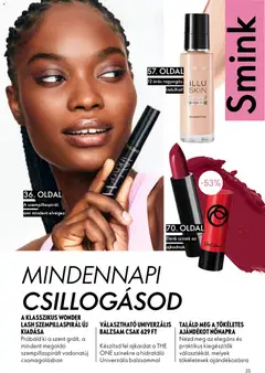 Katalógus Oriflame 2026/03 - amely érvényes a következő dátumtól: 11.02.2026 | Oldal: 35 | Termékek: Szempillaspirál, Smink