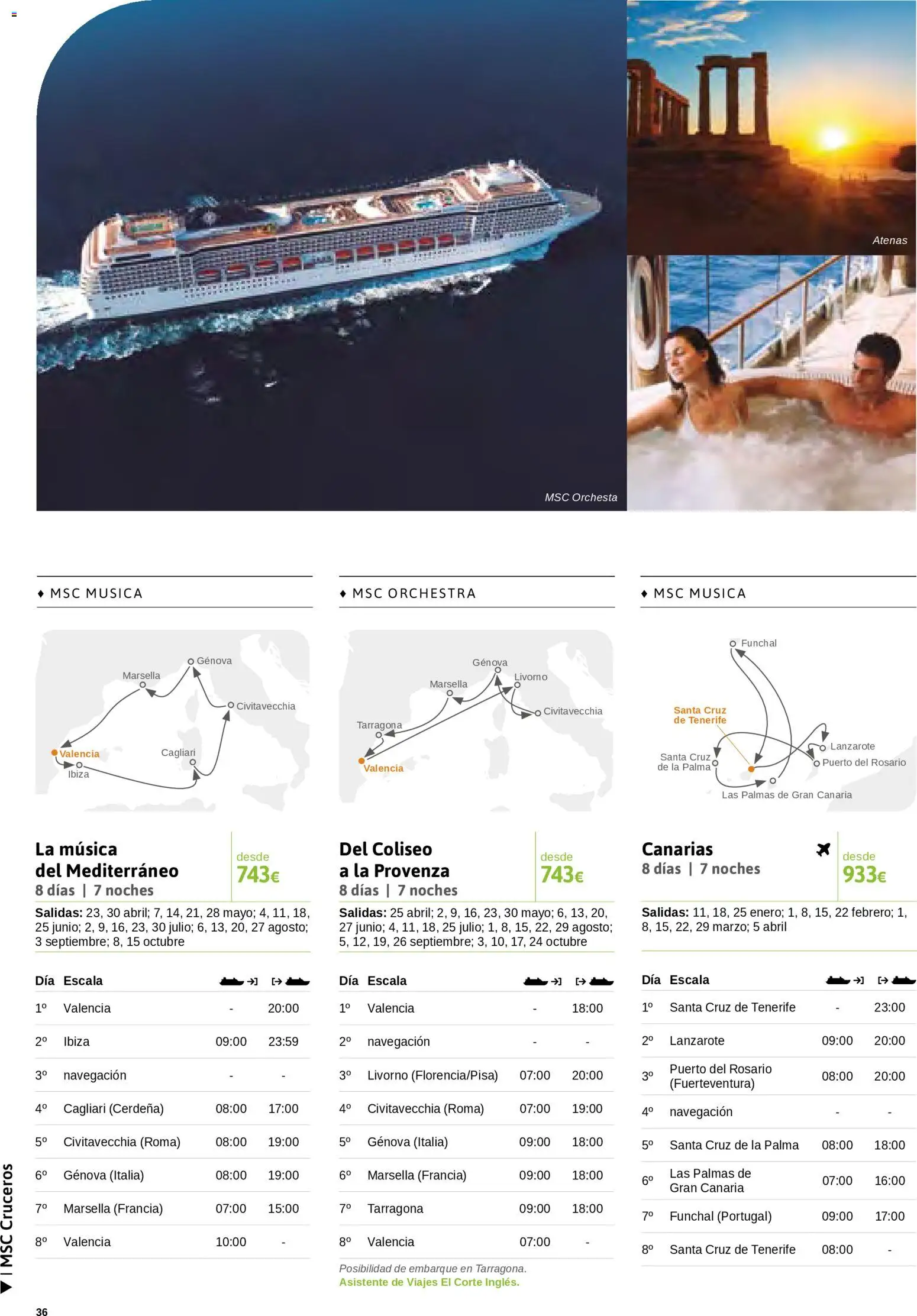 Viajes El Corte Inglés Cruceros marítimos │ válido desde el 01.01.2026 | Página: 37 | Productos: Navegación