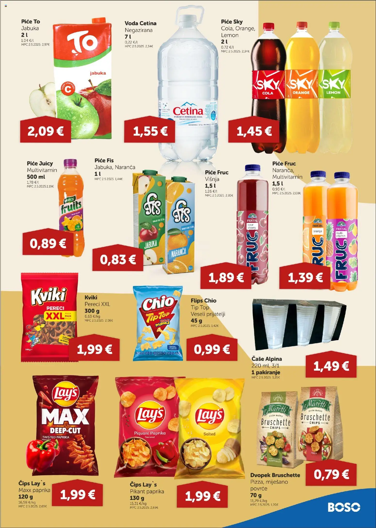 Boso katalog | vrijedi od 06.11.2025 | Stranica: 11 | Proizvodi: Dvopek, Čips, Čaše, Povrće
