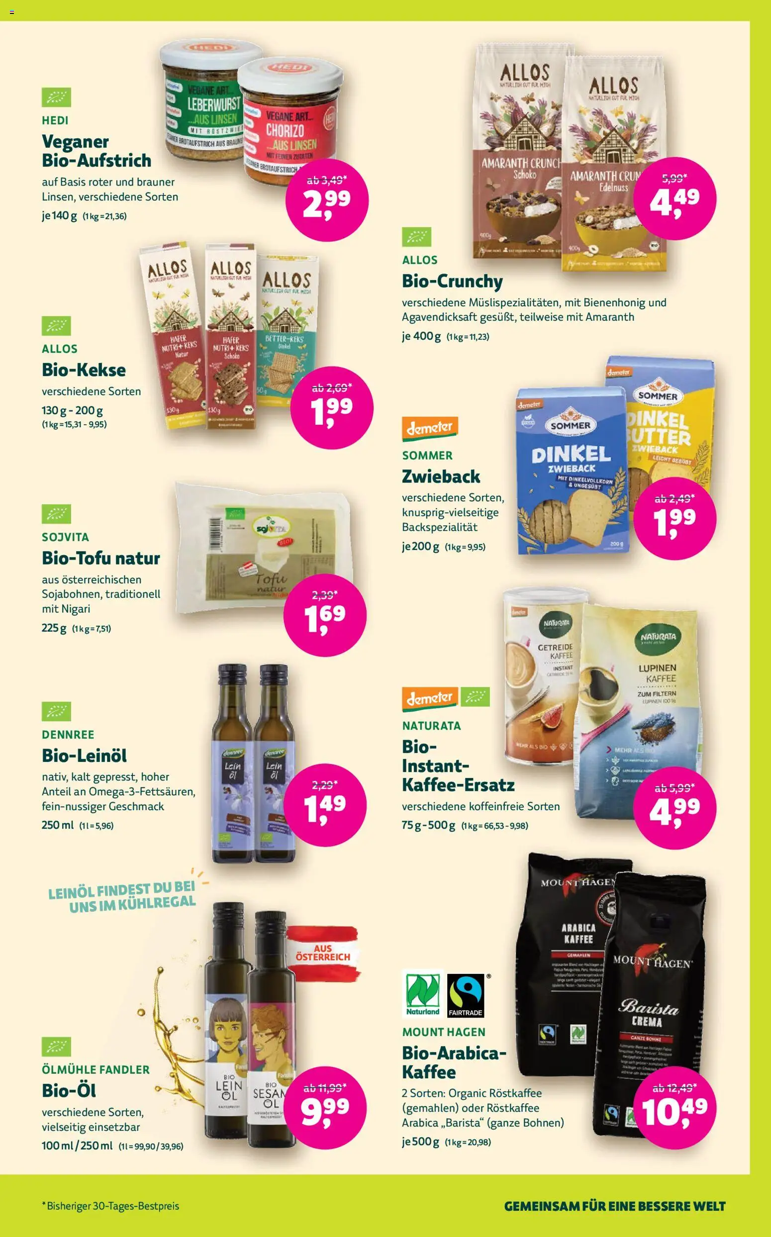 Denns BioMarkt Angebote gültig ab 05.11.2025 | Seite: 9 | Produkte: Getreide, Kaffee