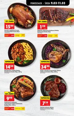 Pogląd oferty "Pulled pork szarpana wieprzowina Wolno Gotowane Kraina Mięs, 400 g, Pulled pork szarpana wieprzowina Wolno Gotowane, 400 g, 24,98 zł/kg" - ważna od 09.03.2026 | Strona: 33