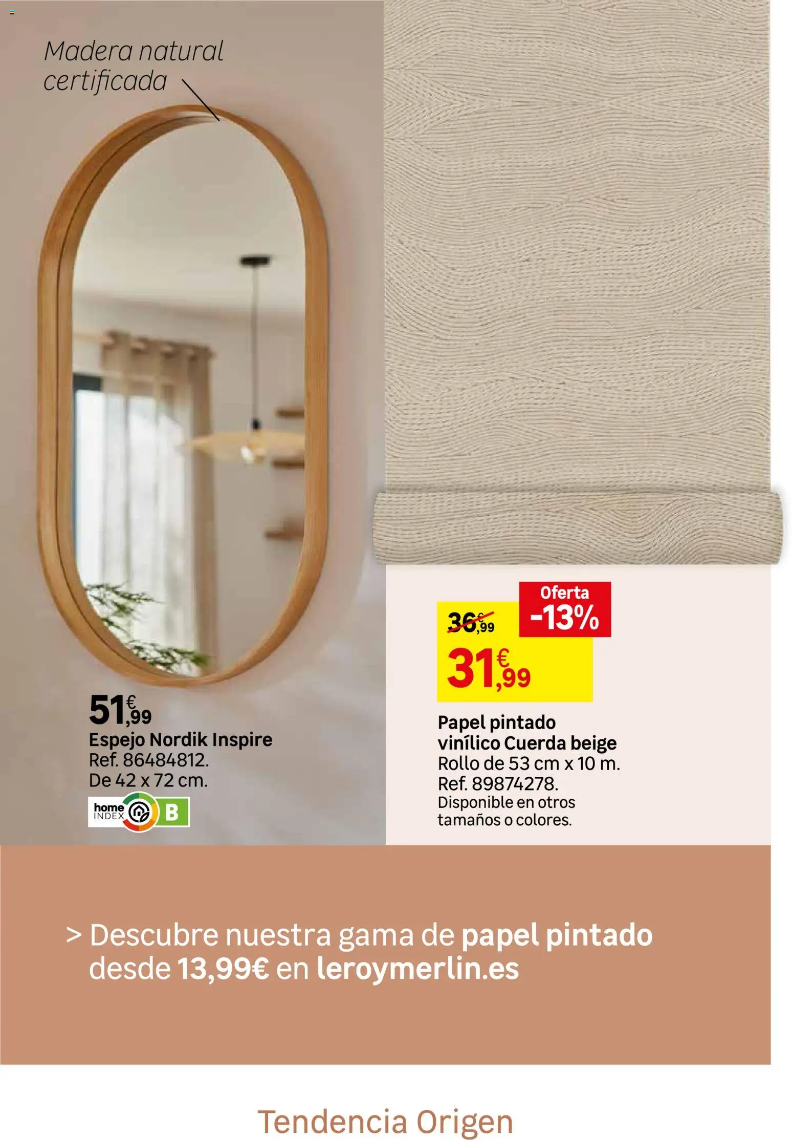 Leroy Merlin catálogo Decoración │ válido desde el 12.03.2026 | Página: 15 | Productos: Espejo