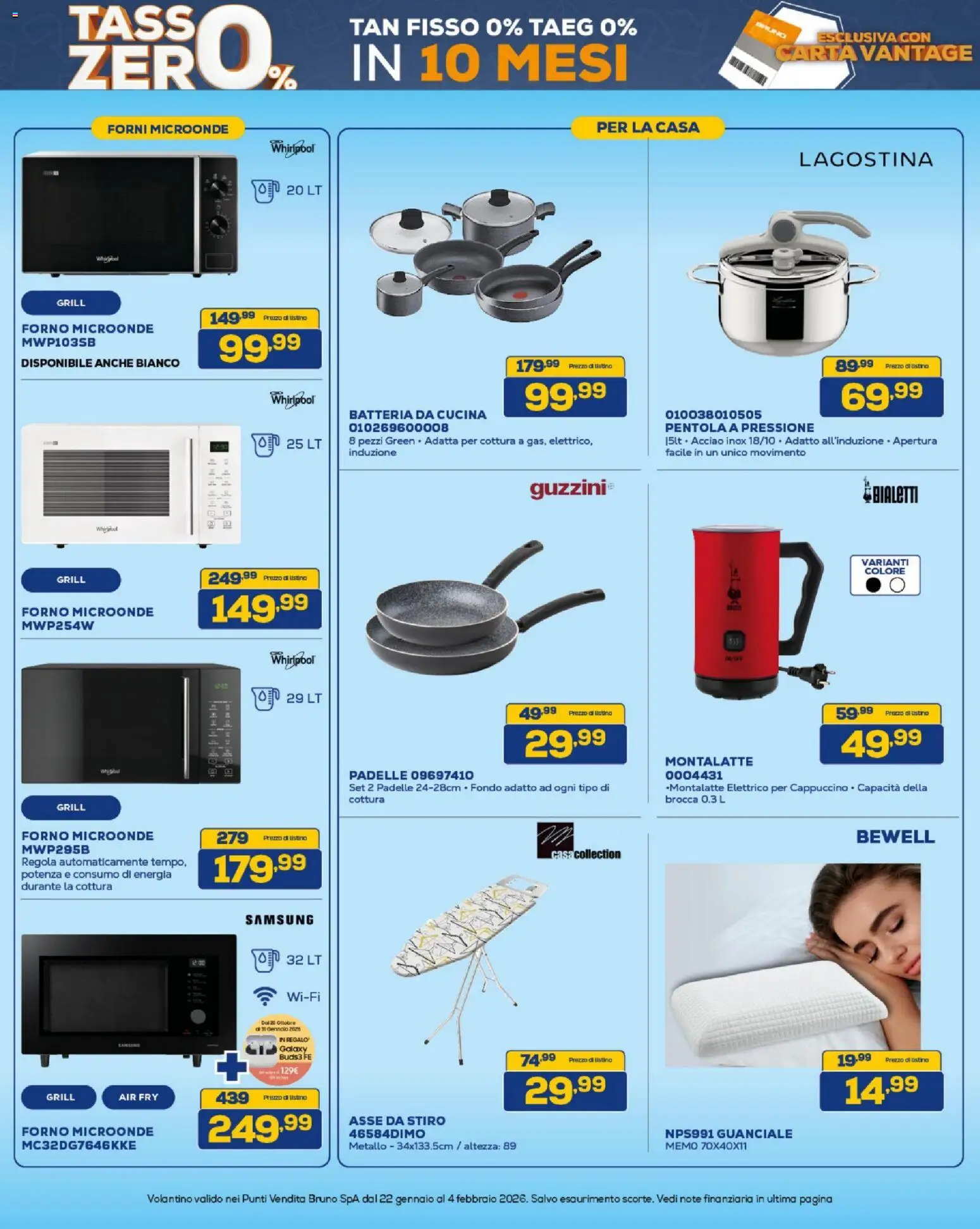 Volantino BRUNO del 22.01.2026 | Pagina: 32 | Prodotti: Microonde, Forno, Pentola a pressione, Batteria