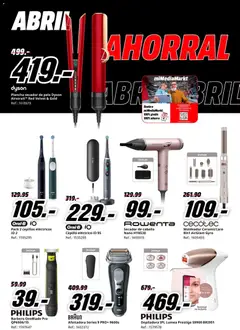 Vista previa Media Markt folleto válido desde el 06.04.2026 | Página: 5 | Productos: Cepillo, Plancha, Depiladora, Secador de pelo