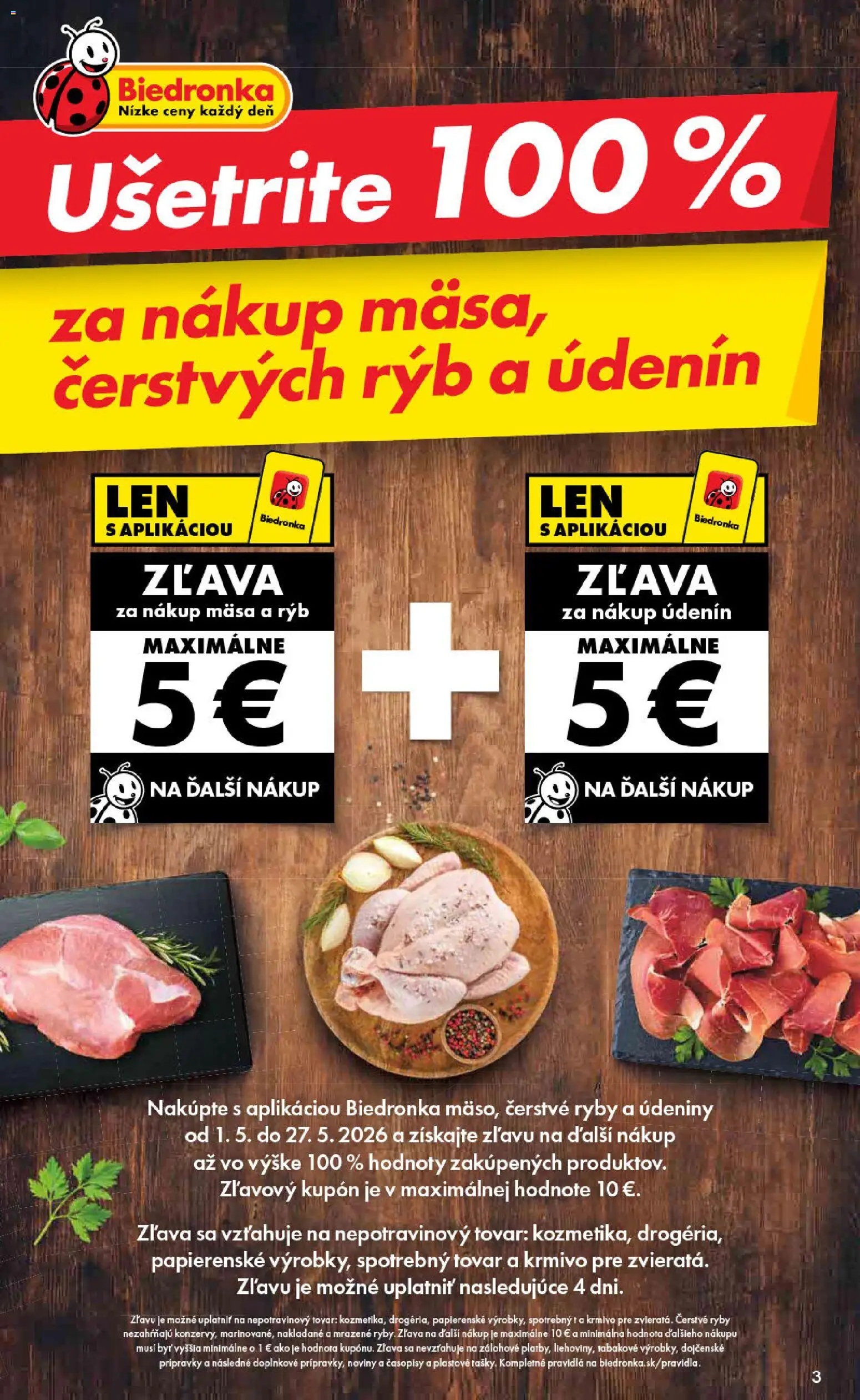 Nové Biedronka akcie – leták je platný od 30.04.2026 | Strana: 3 | Produkty: Ryby