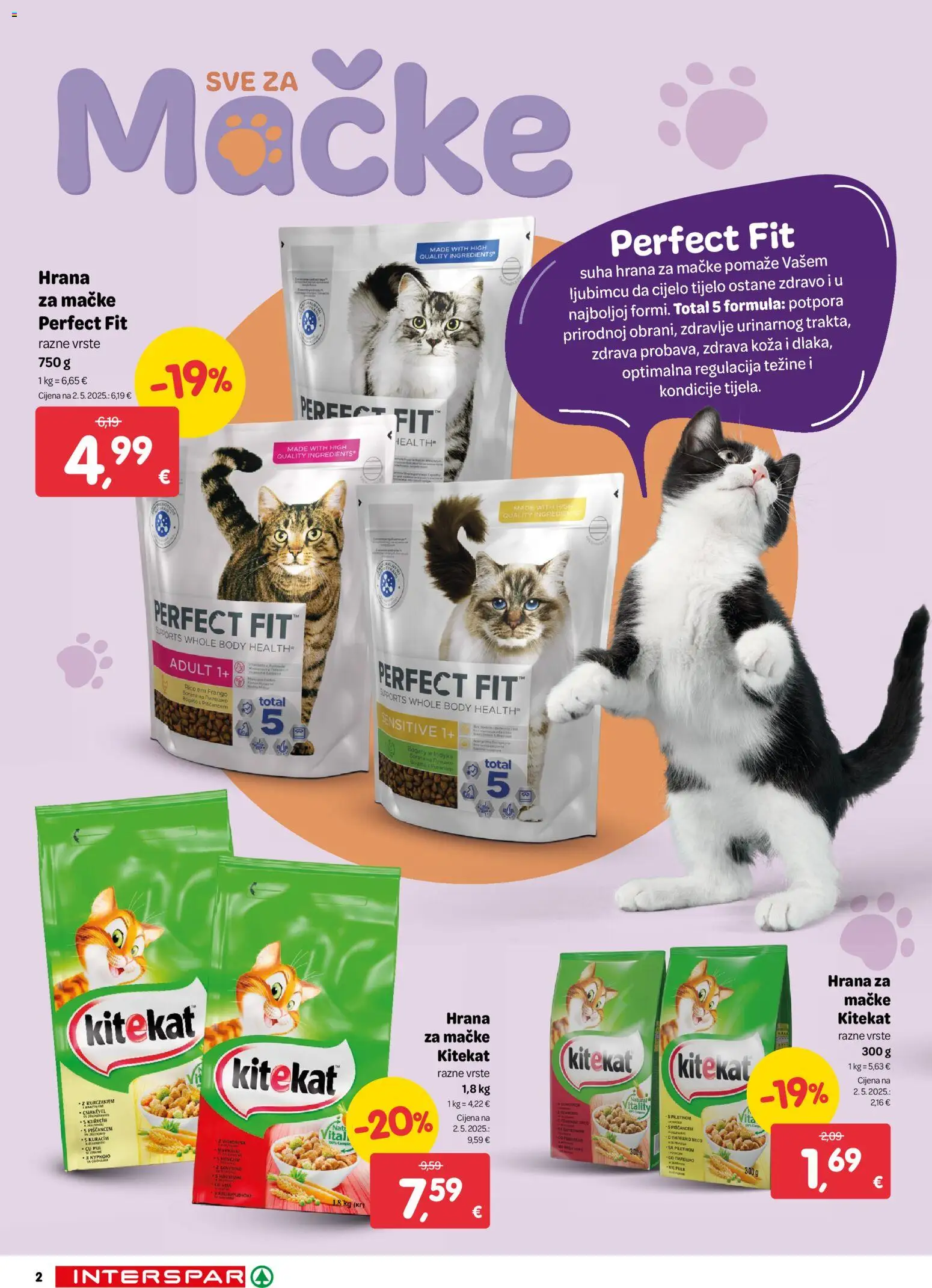Interspar katalog | vrijedi od 19.11.2025 | Stranica: 2 | Proizvodi: Hrana za mačke