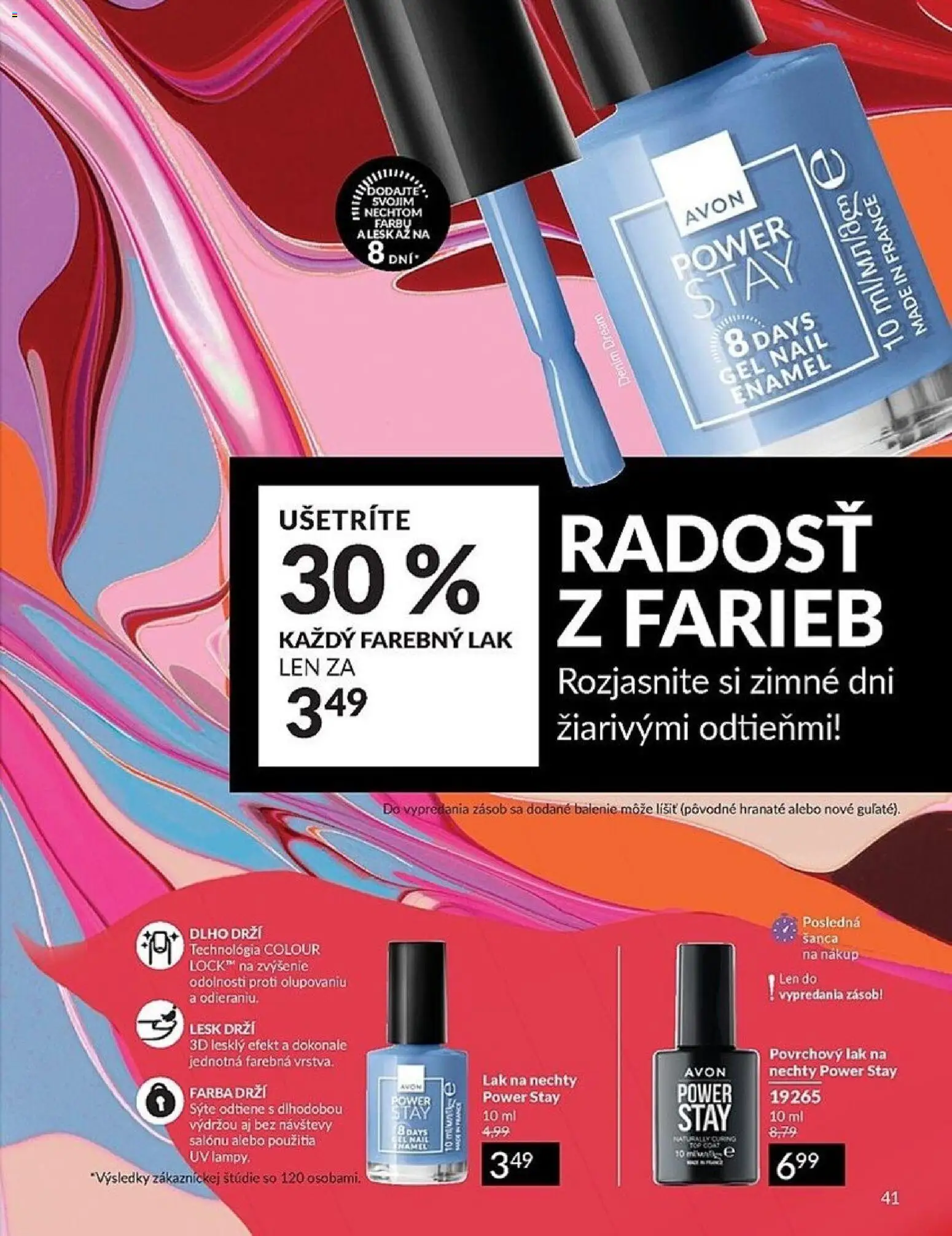 Nové Avon akcie – leták je platný od 01.02.2026 | Strana: 41 | Produkty: Lak na nechty