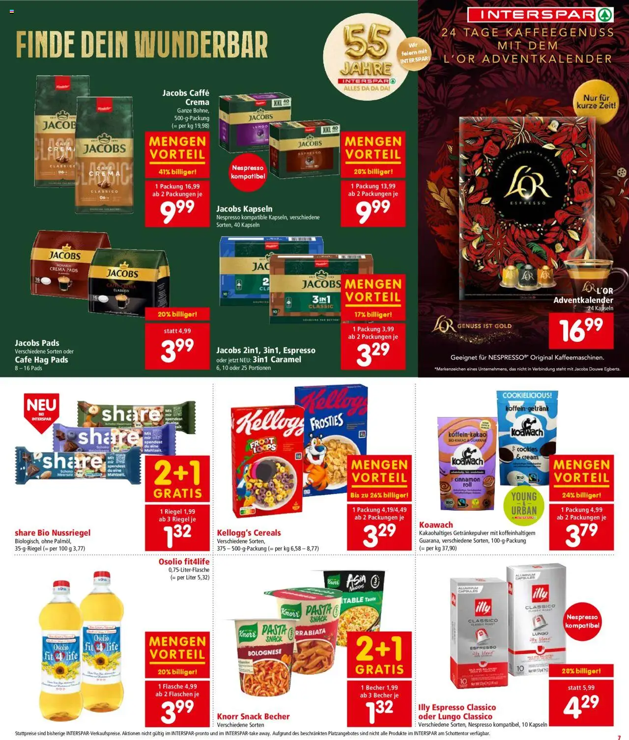 Interspar Flugblatt - Wien gültig ab 02.10.2025 | Seite: 7 | Produkte: Pasta