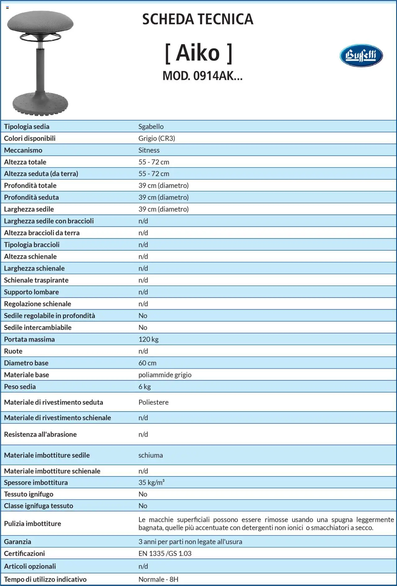 Volantino Buffetti del 28.06.2025 | Pagina: 184 | Prodotti: Braccioli, Sgabello, Sedia, Terra
