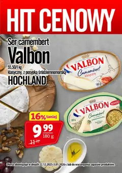 Pogląd oferty "Prim Market Promocja - Ser Camembert Valbon" - ważna od 22.12.2025