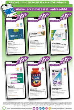 Alma Gyógyszertárak akciós újság - amely érvényes a következő dátumtól: 01.03.2026 | Oldal: 2