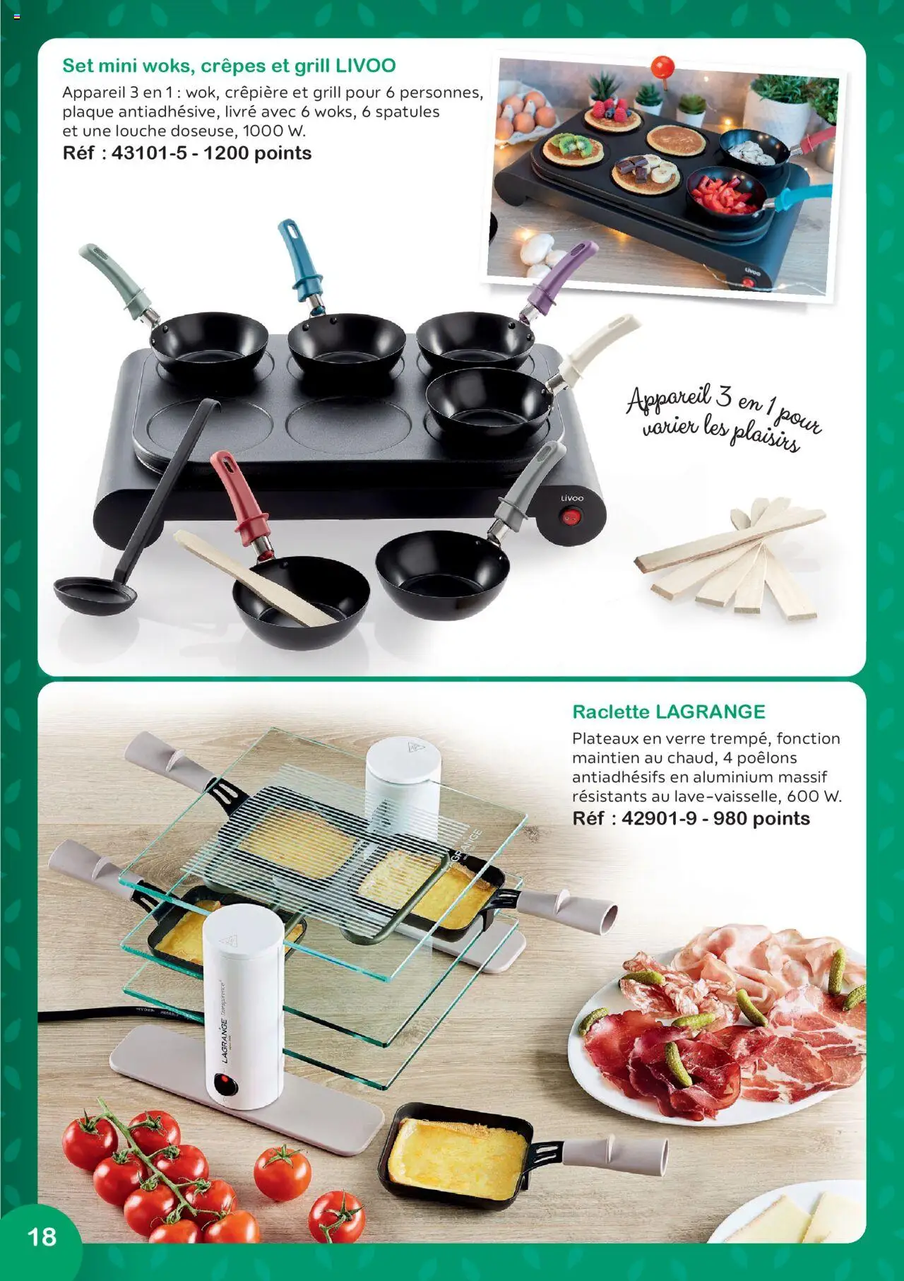  | Page: 18 | Produits: Grill, Crêpière, Raclette, Livre