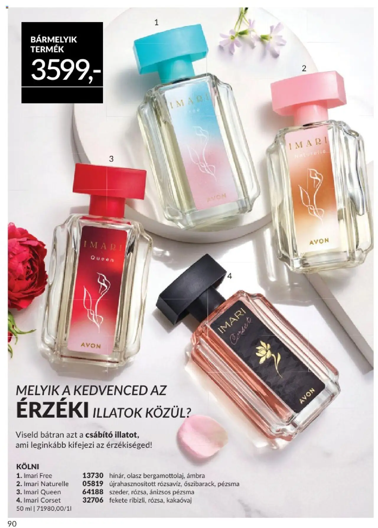 Avon akciós ujság - amely érvényes a következő dátumtól: 01.07.2025 | Oldal: 90 | Termékek: Kölni