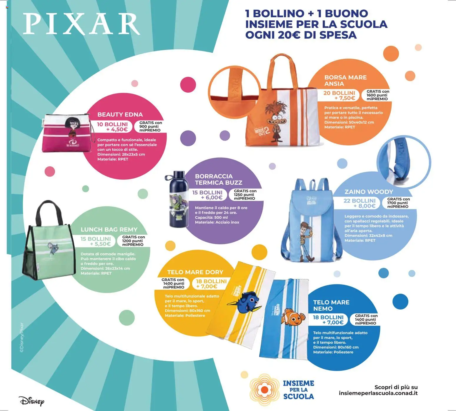 Volantino Conad del 08.04.2026 | Pagina: 33 | Prodotti: Zaino, Borsa, Borraccia