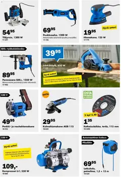 Biltema-mainoslehti voimassa 01.04.2026 alkaen | Sivu: 11 | Tuotteet: Kompressori, Penkki, Tee