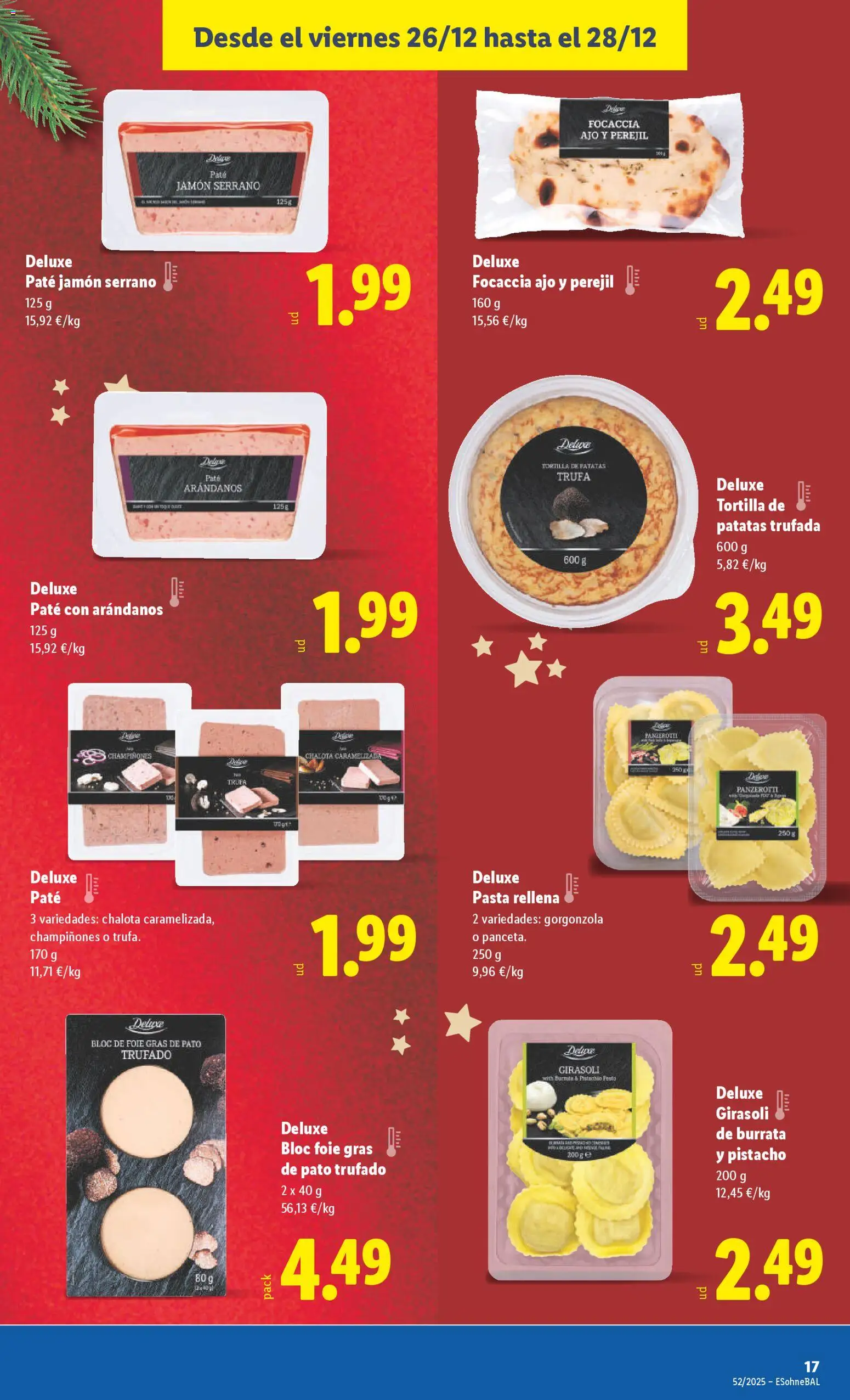 Lidl folleto │ válido desde el 22.12.2025 | Página: 47 | Productos: Jamón serrano, Paté, Pasta, Ρυζογκοφρέτα