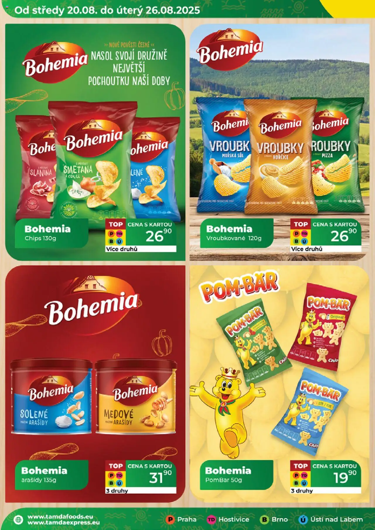 Tamda Foods leták od 20.08.2025 | Strana: 14 | Produkty: Pizza, Smetana, Arašídy, Slanina