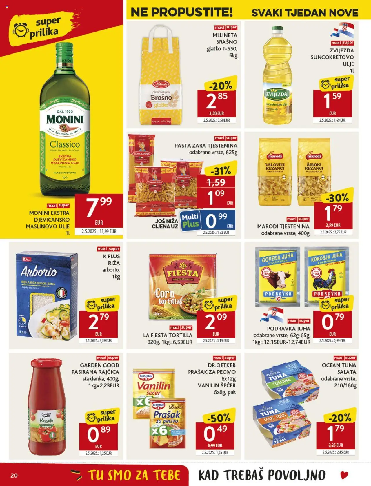 Konzum HR akciós ujság - amely érvényes a következő dátumtól: 13.08.2025 | Oldal: 20 | Termékek: Tortilla