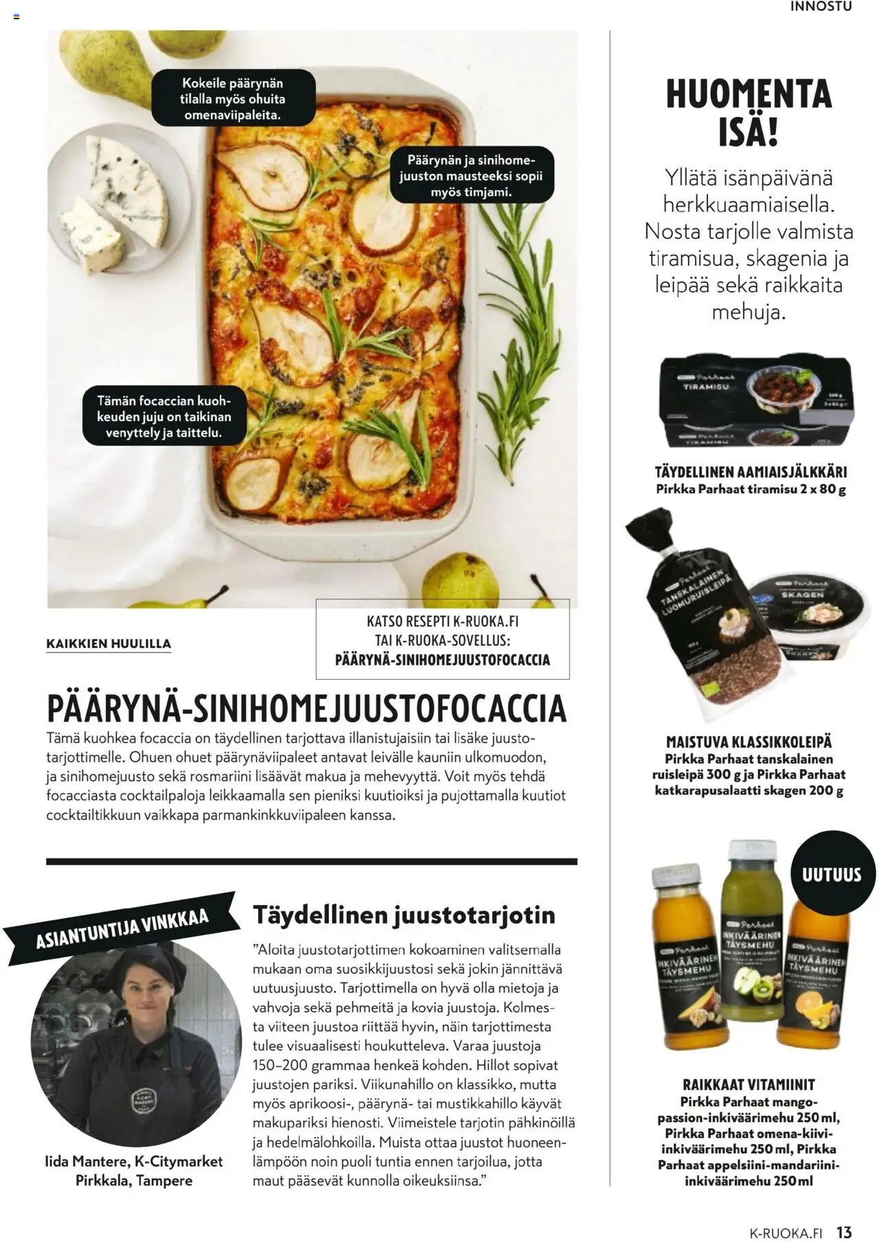 K-Market - K-Ruoka – voimassa 01.10.2025 alkaen | Sivu: 13 | Tuotteet: Mango, Vitamiinit, Juusto, Tarjotin