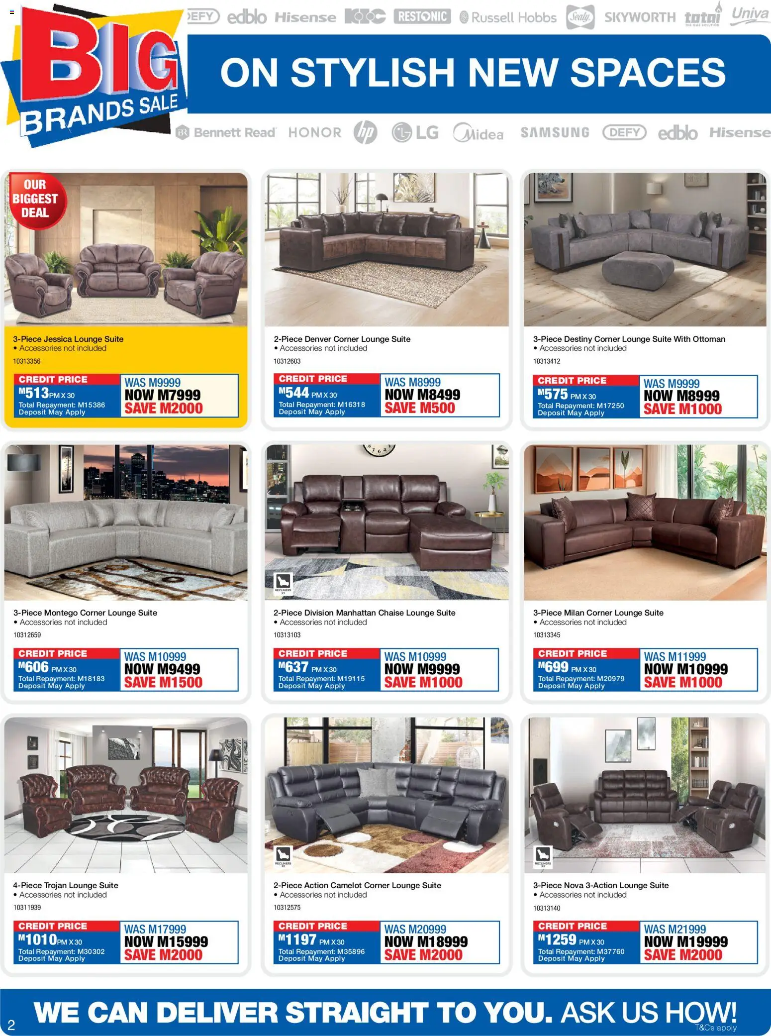 New OK Furniture catalogue – valid from 13.04.2026 | Page: 2 | Products: Lounge suite, Ottoman, Chaise