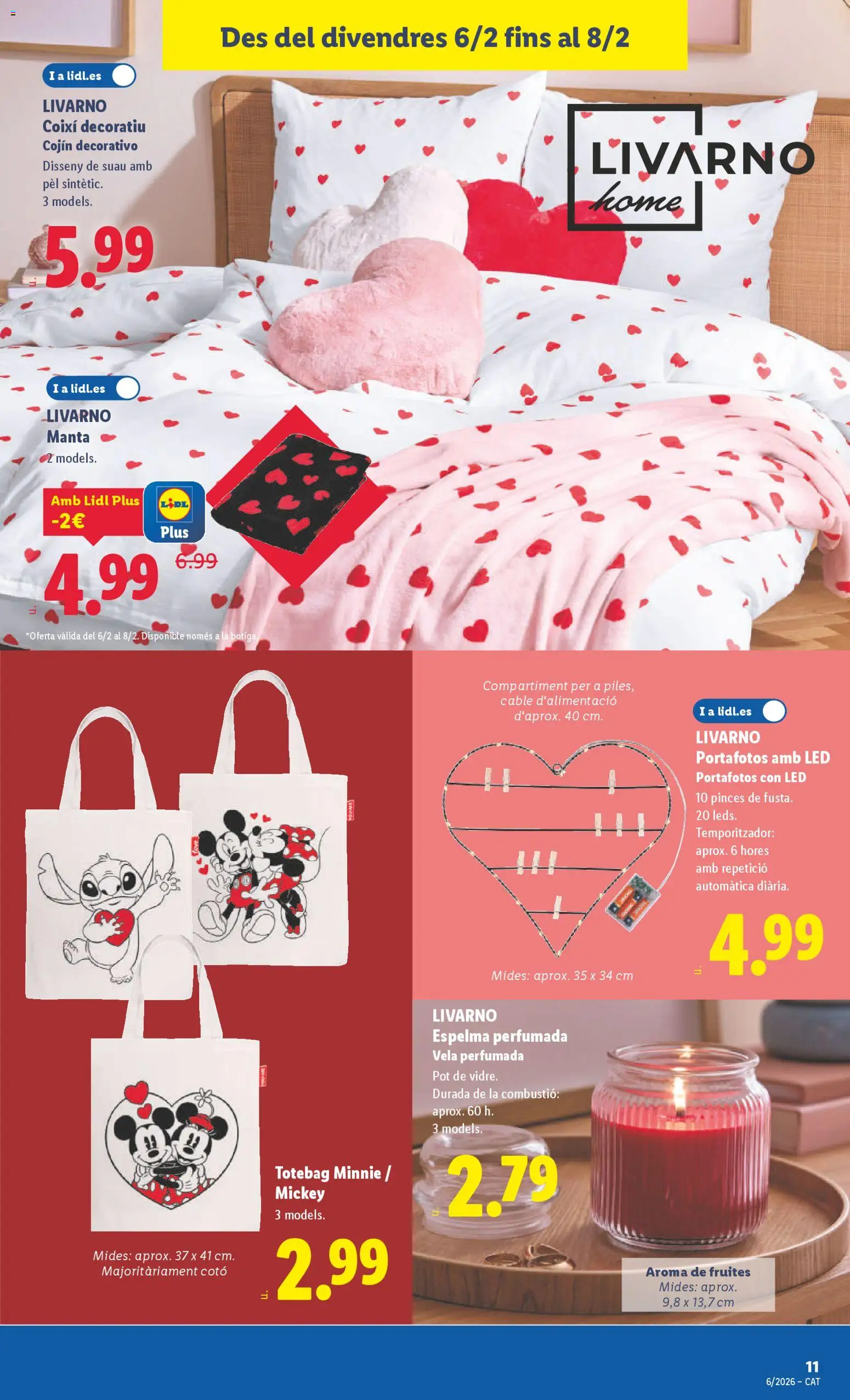 Lidl folleto de bazar │ válido desde el 02.02.2026 | Página: 27 | Productos: Vela, Cable, Manta, Cojín