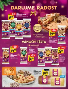 Náhled letáku Albert katalog - Hypermarket - Delikatesy od 03.12.2025 | Strana: 2 | Produkty: Linecké těsto, Perníkové těsto, Těsto
