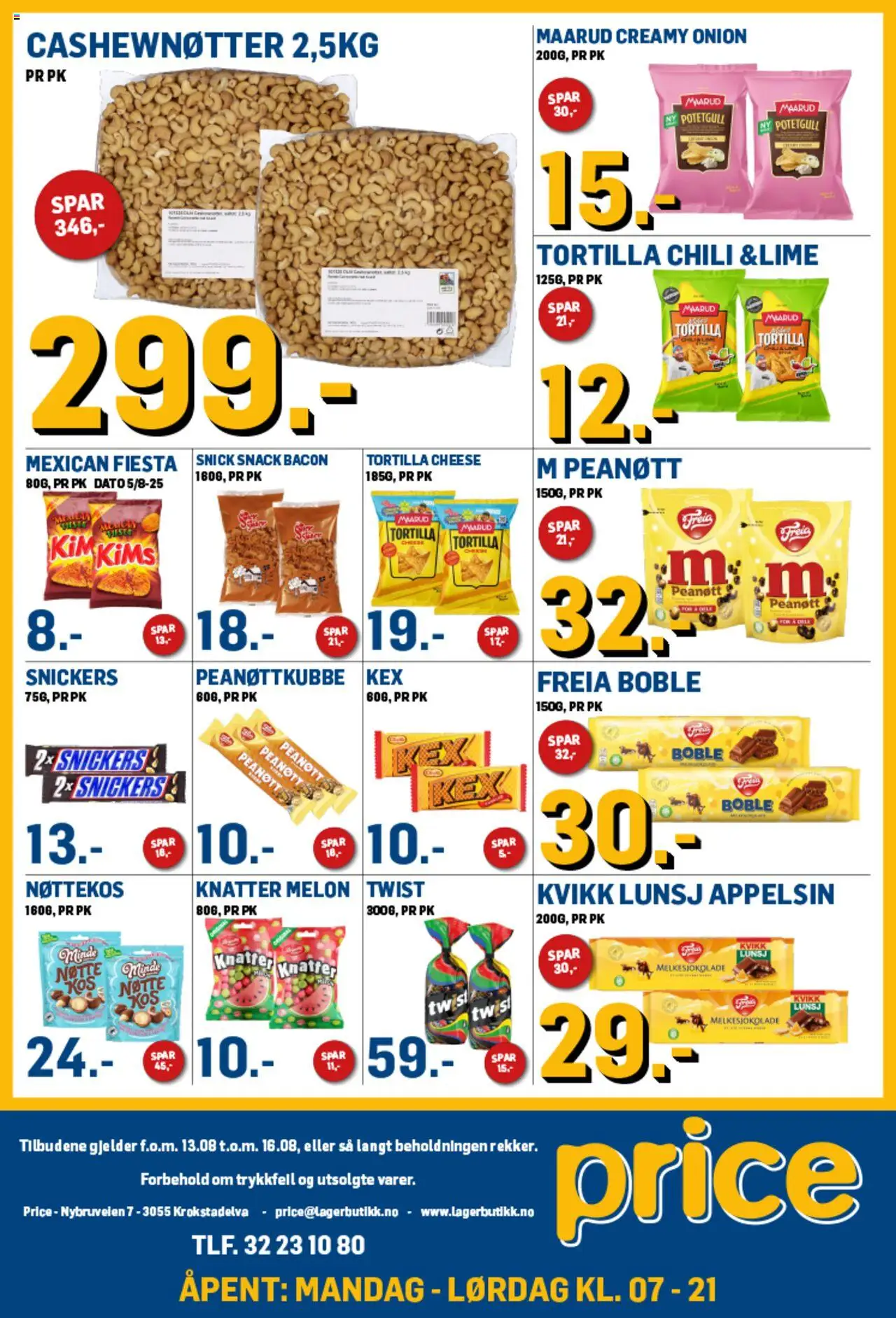  | Side: 4 | Produkter: Bavețică, Mix fructe, Tejp, Cashewnøtter