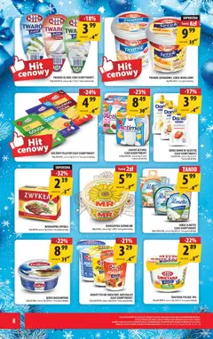 Pogląd oferty "Arhelan Gazetka" - ważna od 15.12.2025 | Strona: 8 | Produkty: Ser żółty, Jogurt, Twaróg, Twaróg President