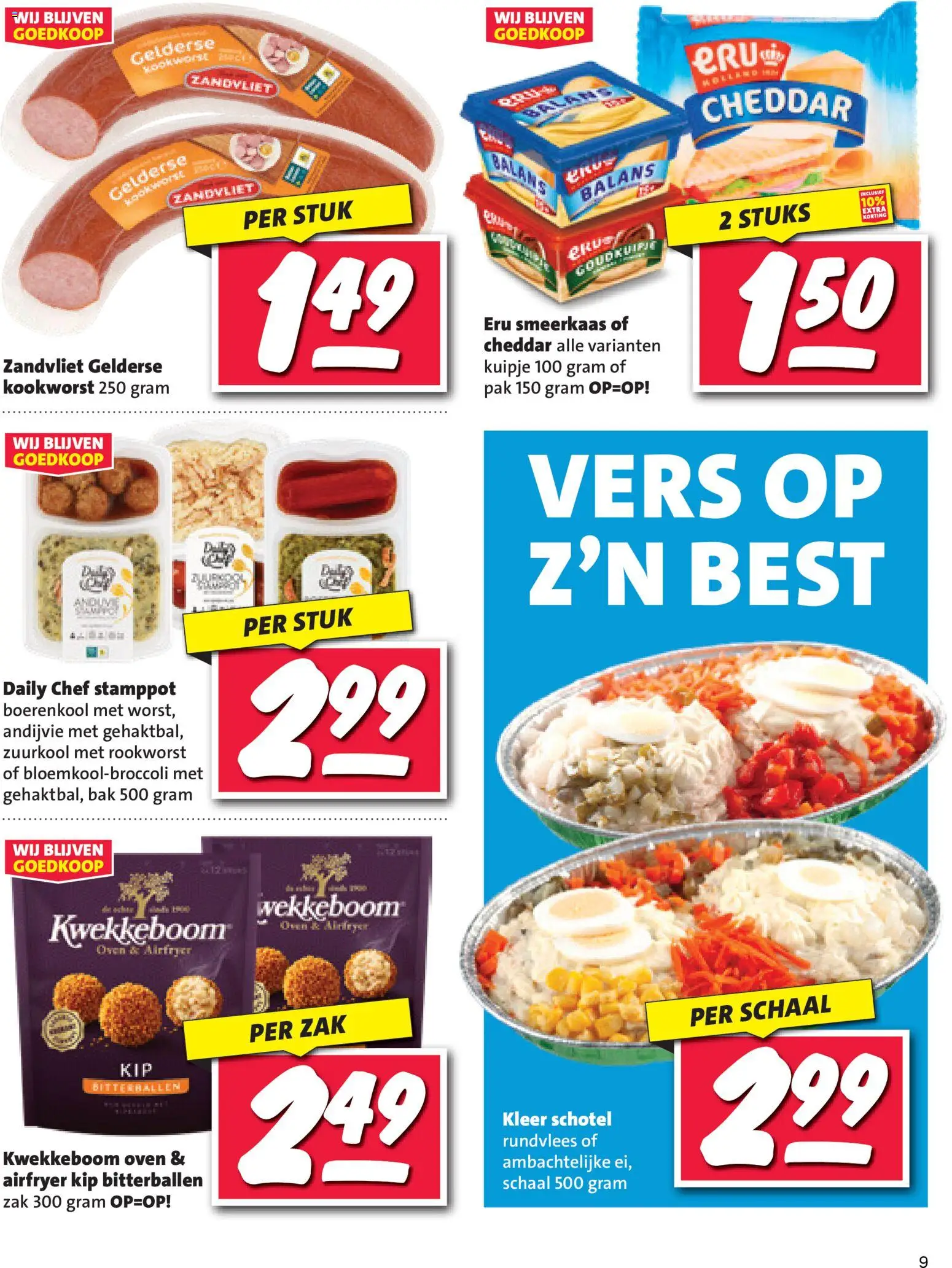 {H1} | Pagina: 9 | Producten: Kokusz, Zak, Oven, Cheddar