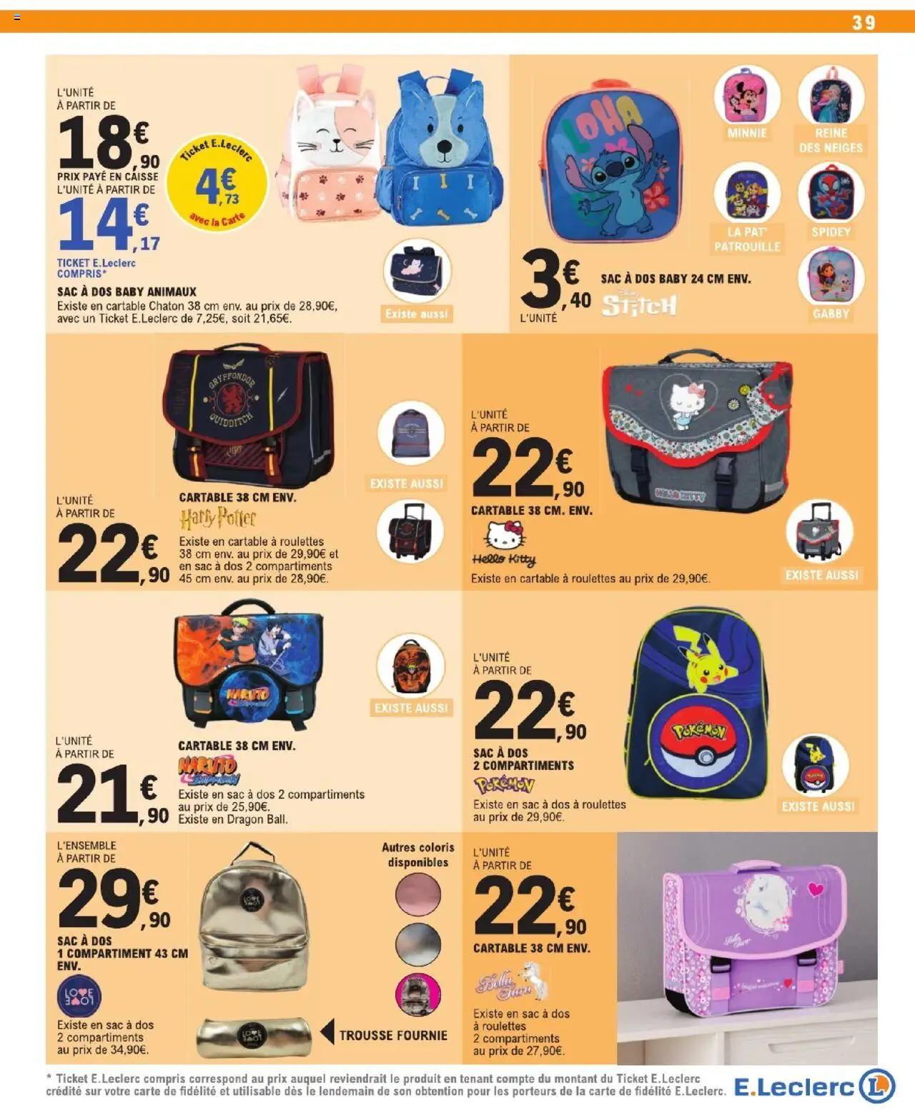  | Page: 39 | Produits: Sac, Cartable, Sac à dos