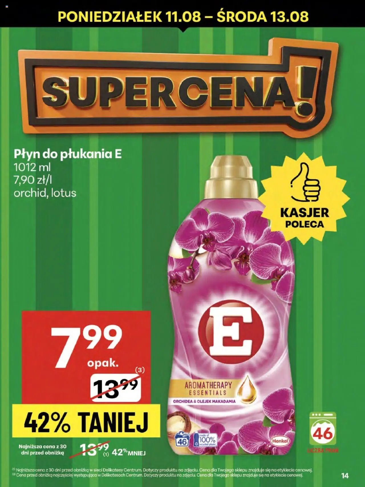 Delikatesy Centrum Gazetka od 07.08.2025 | Strona: 14 | Produkty: Delikatesy