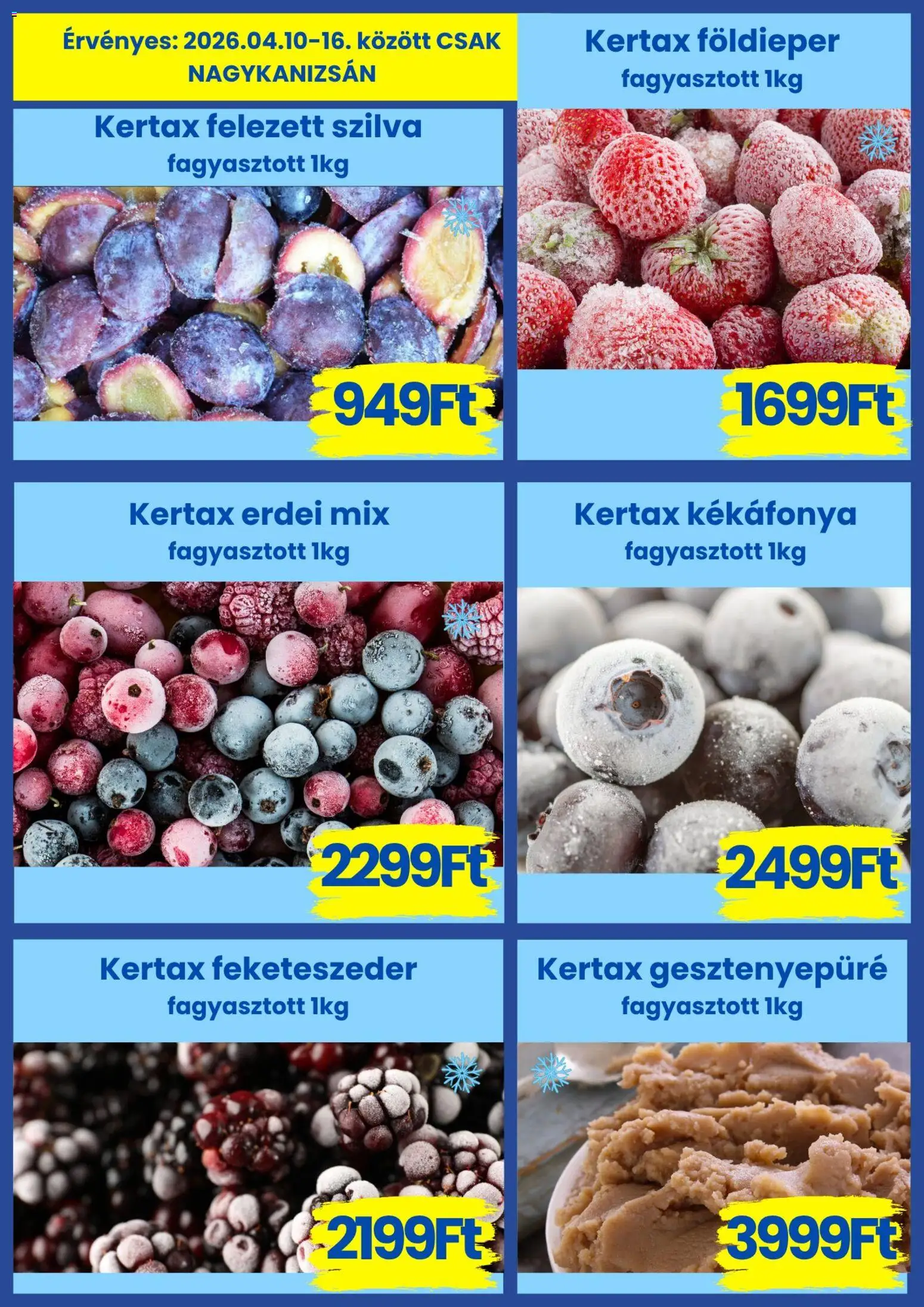 Magnetic akciós ujság - amely érvényes a következő dátumtól: 10.04.2026 | Oldal: 9 | Termékek: Gesztenyepüré, Szilva