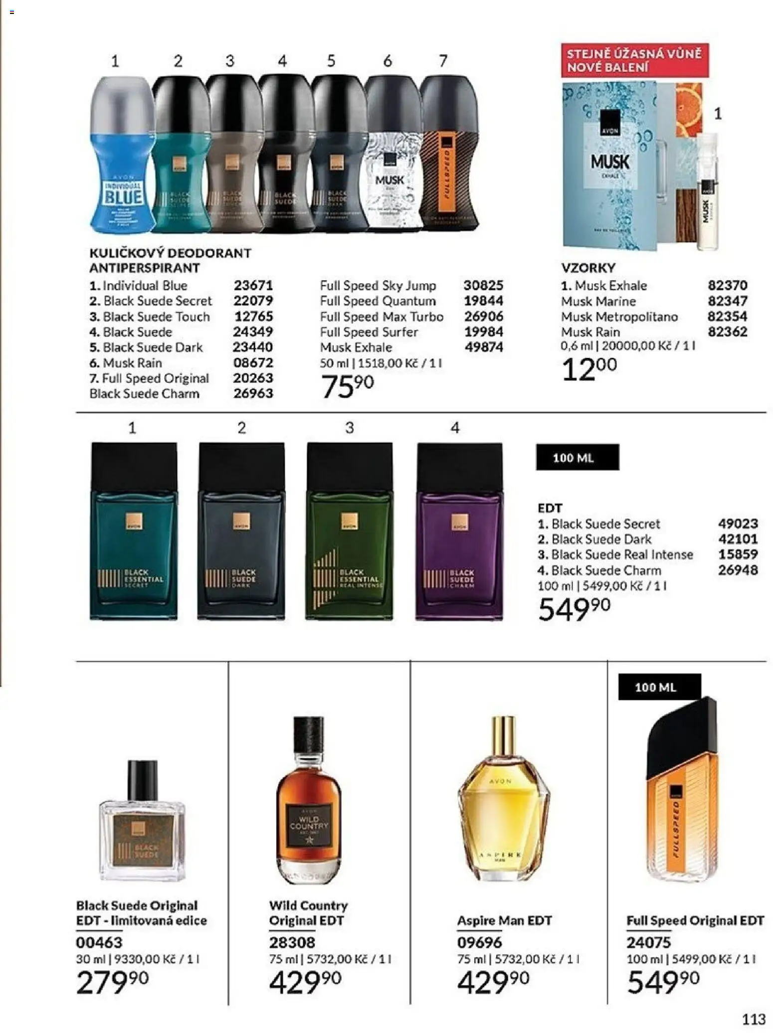 Avon katalog 1/2026 od 01.01.2026 | Strana: 113 | Produkty: Deodorant, Antiperspirant