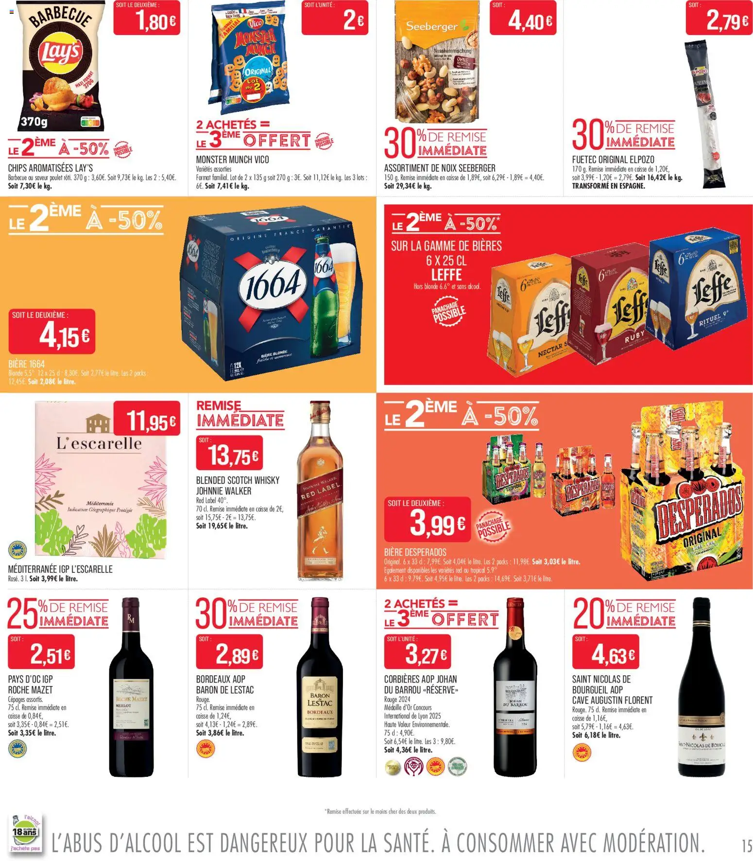 {H1} | Page: 17 | Produits: Barbecue, Bière blonde, Bière, Chips