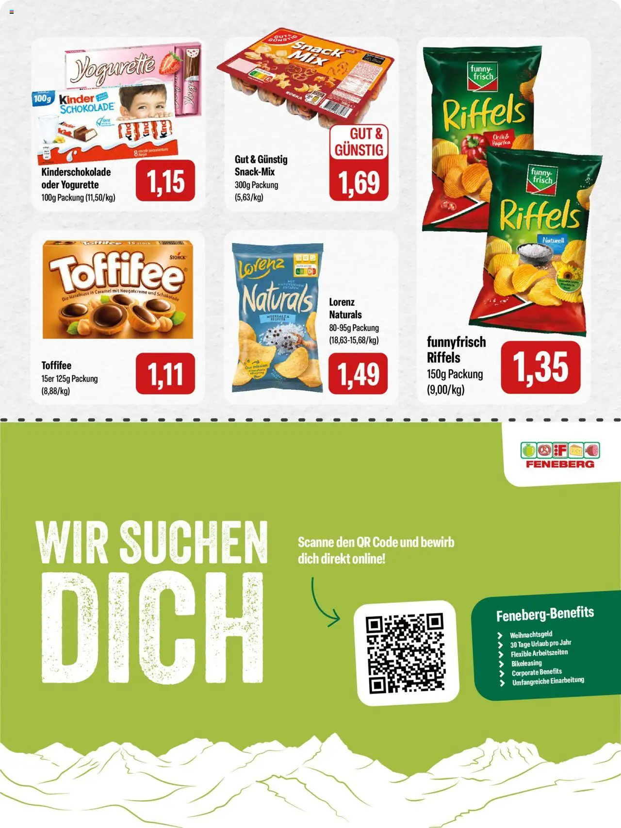 Feneberg Angebote - gültig ab dem 28.08.2025 | Seite: 14 | Produkte: Yogurette, Schokolade, Chili, Toffifee