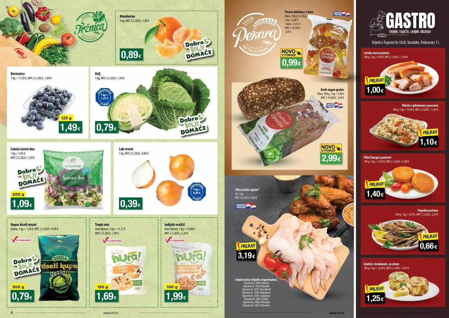 NTL katalog | vrijedi od 05.11.2025 | Stranica: 4 | Proizvodi: Rižoto, Carsko meso, Salata, Pecivo