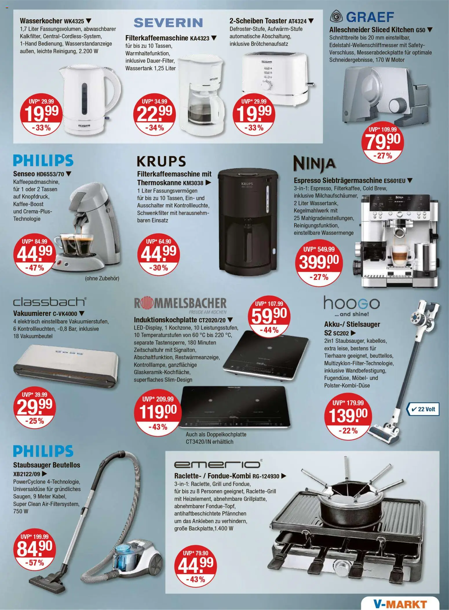 V-Markt - M&#252;nchen – gültig ab 20.11.2025 | Seite: 15 | Produkte: Philips, Grill, Toaster, Filterkaffeemaschine