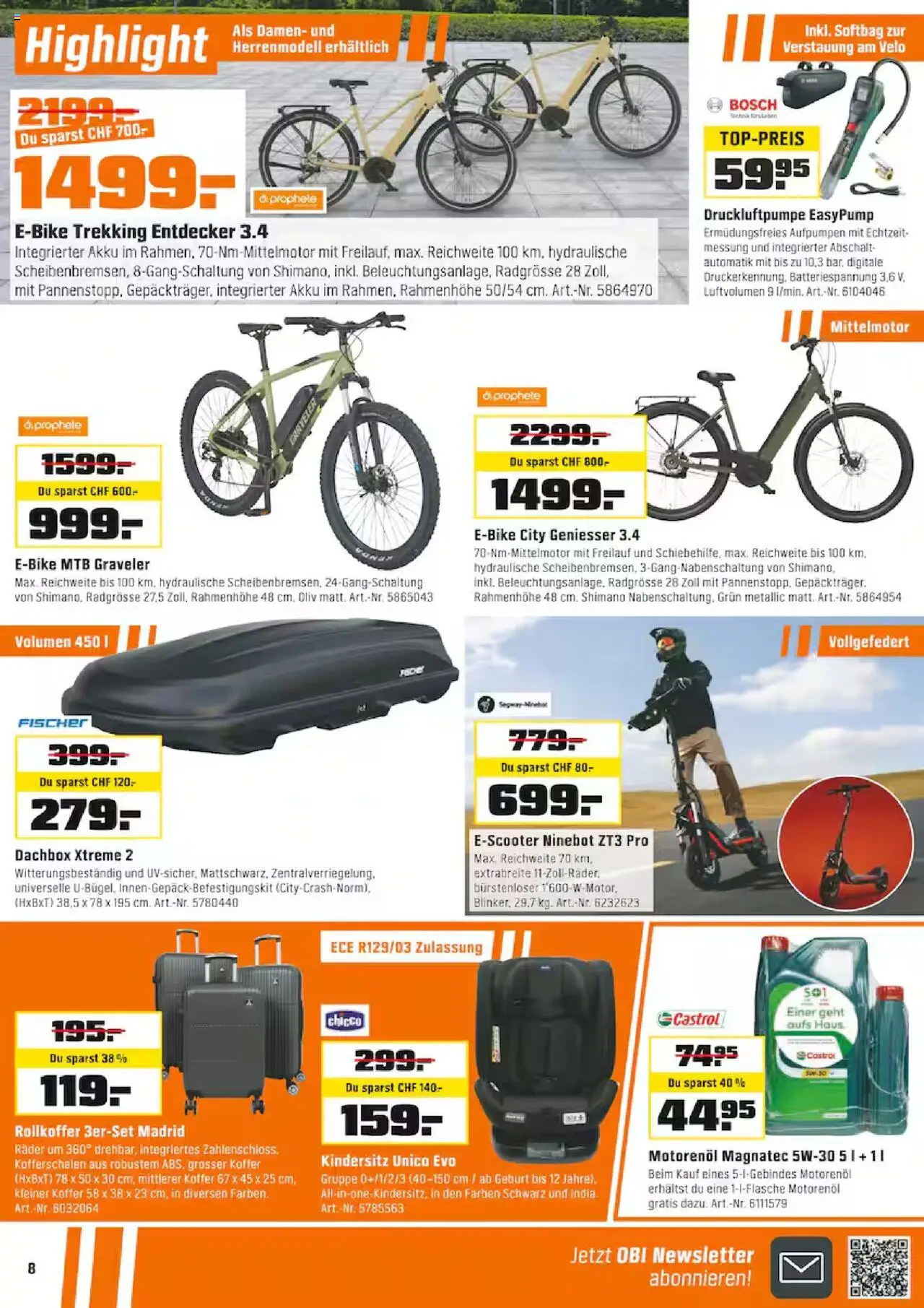 OBI Aktionen ab 19.07.2025 | Seite: 8 | Produkte: Koffer, Bosch