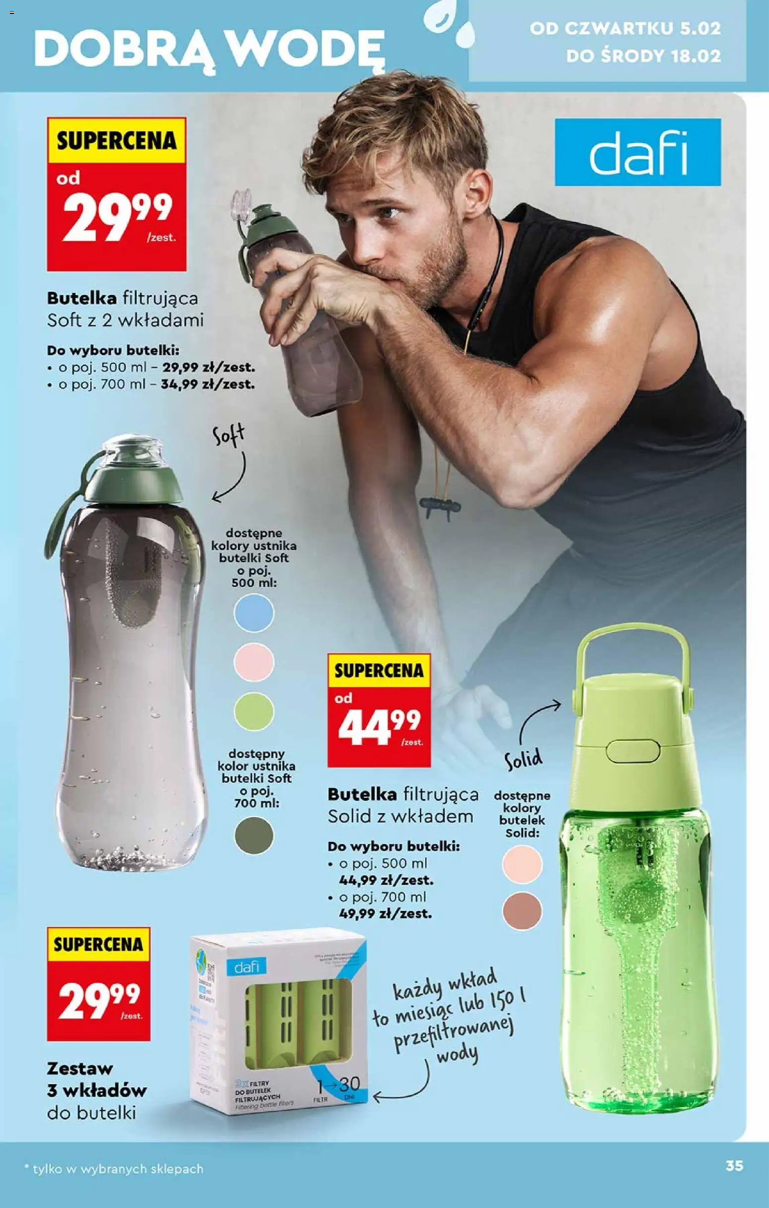 Biedronka gazetka - Hity i inspiracje od 31.01.2026 | Strona: 35 | Produkty: Filtr do butelki