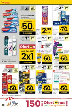 Eroski - Para conquistarte │ válido desde el 14.08.2025 | Página: 34 | Productos: Cepillo, Gel de ducha, Leche, Ducha