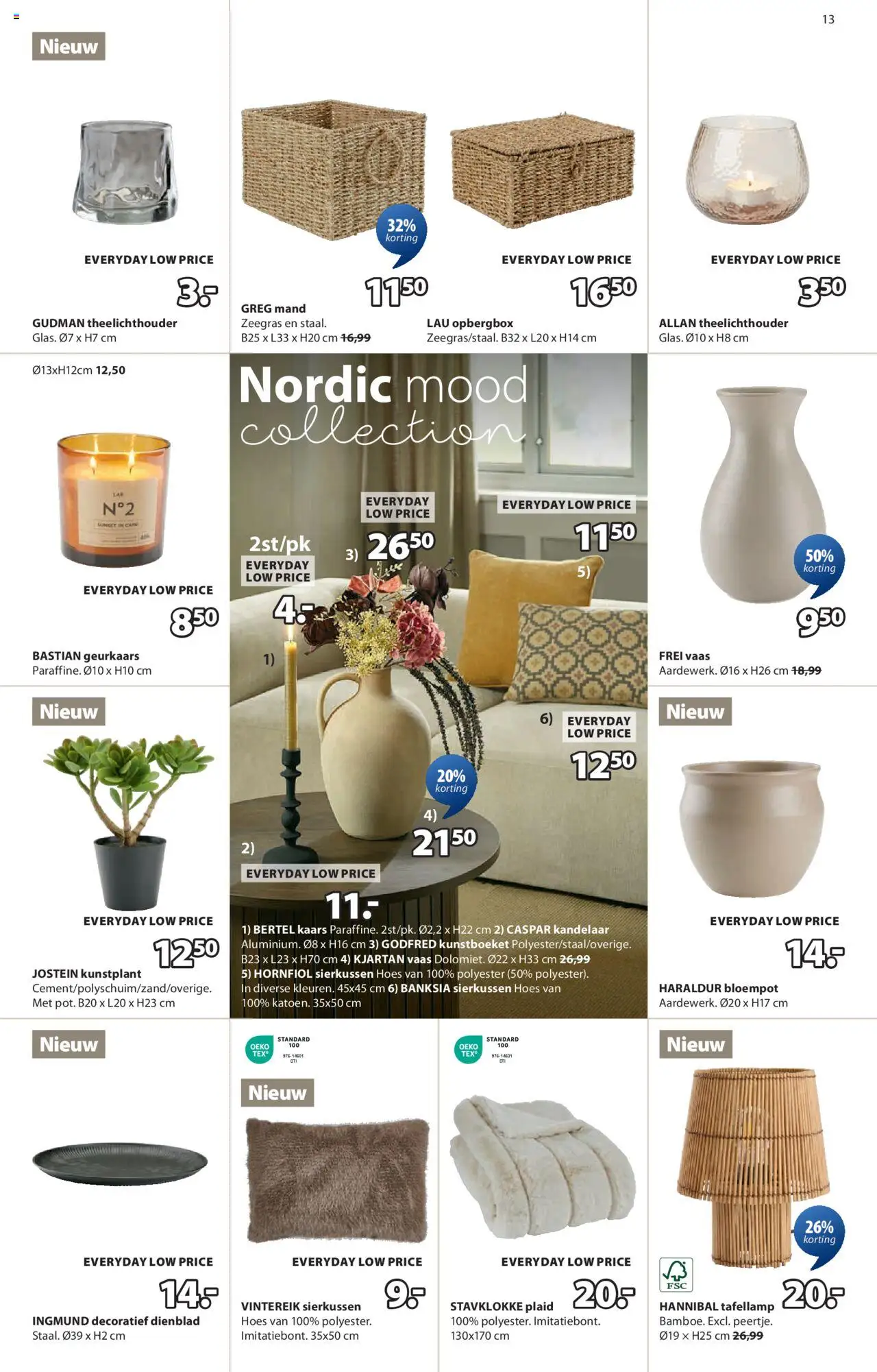  | Pagina: 14 | Producten: Dienblad, Mand, Vaas, Kaars