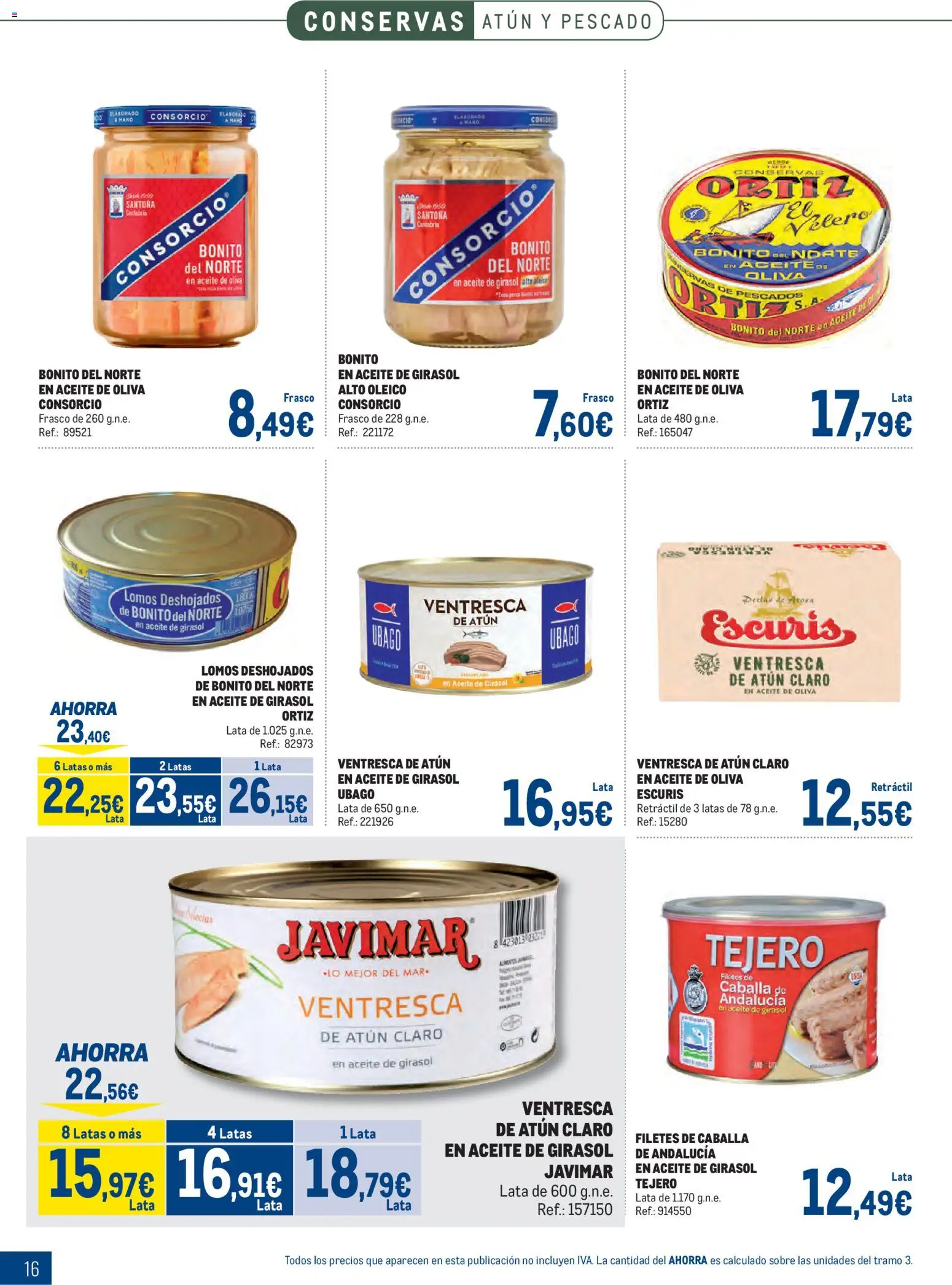 Makro - Especial Despensa Cataluña │ válido desde el 02.02.2026 | Página: 16 | Productos: Aceite, Pescado, Aceite de girasol, Σταθμός εργασίας