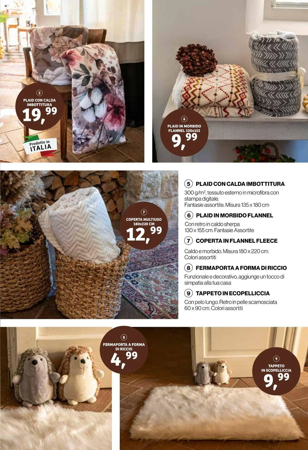 Volantino IN's del 15.10.2025 | Pagina: 15 | Prodotti: Plaid, Fermaporta, Stampa, Tappeto