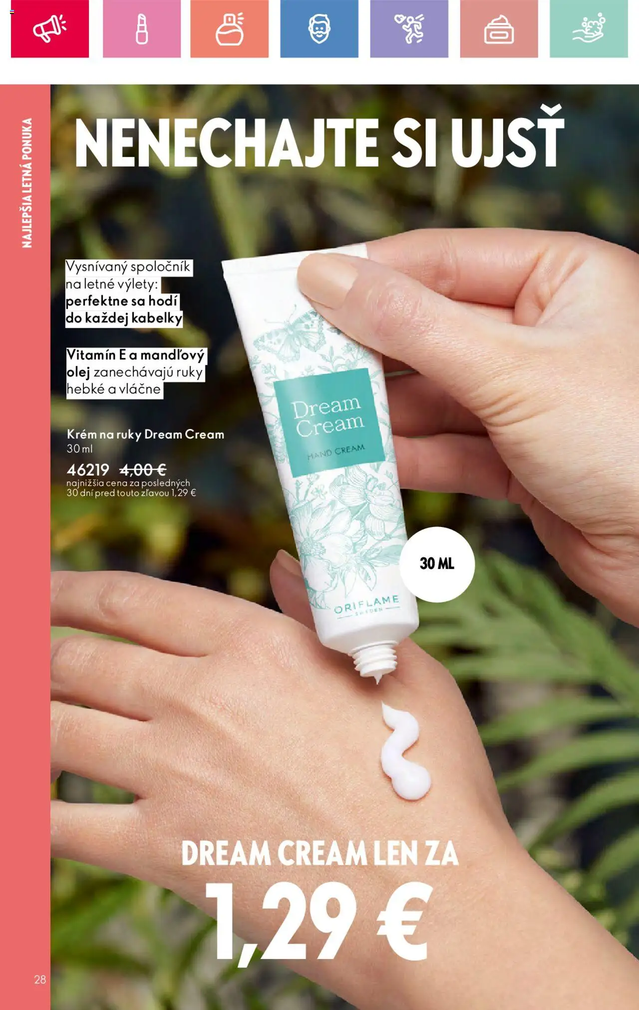 Katalóg Oriflame 10 2025 │ platný od 06.07.2025 | Strana: 28 | Produkty: Olej, Mandľový olej, Krém na ruky, Krém