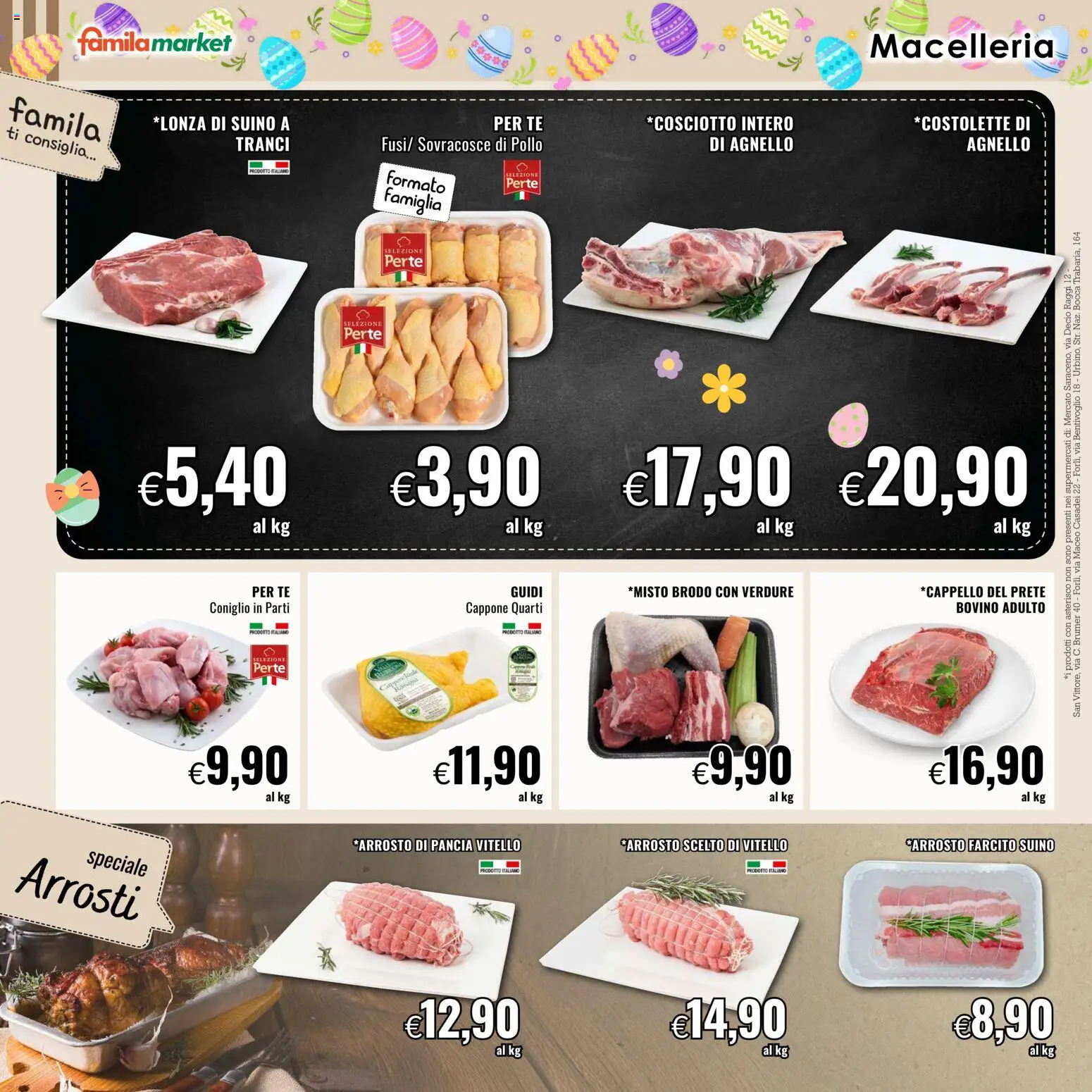 Volantino Famila del 26.03.2026 | Pagina: 8 | Prodotti: Pollo, Tè, Suino, Agnello