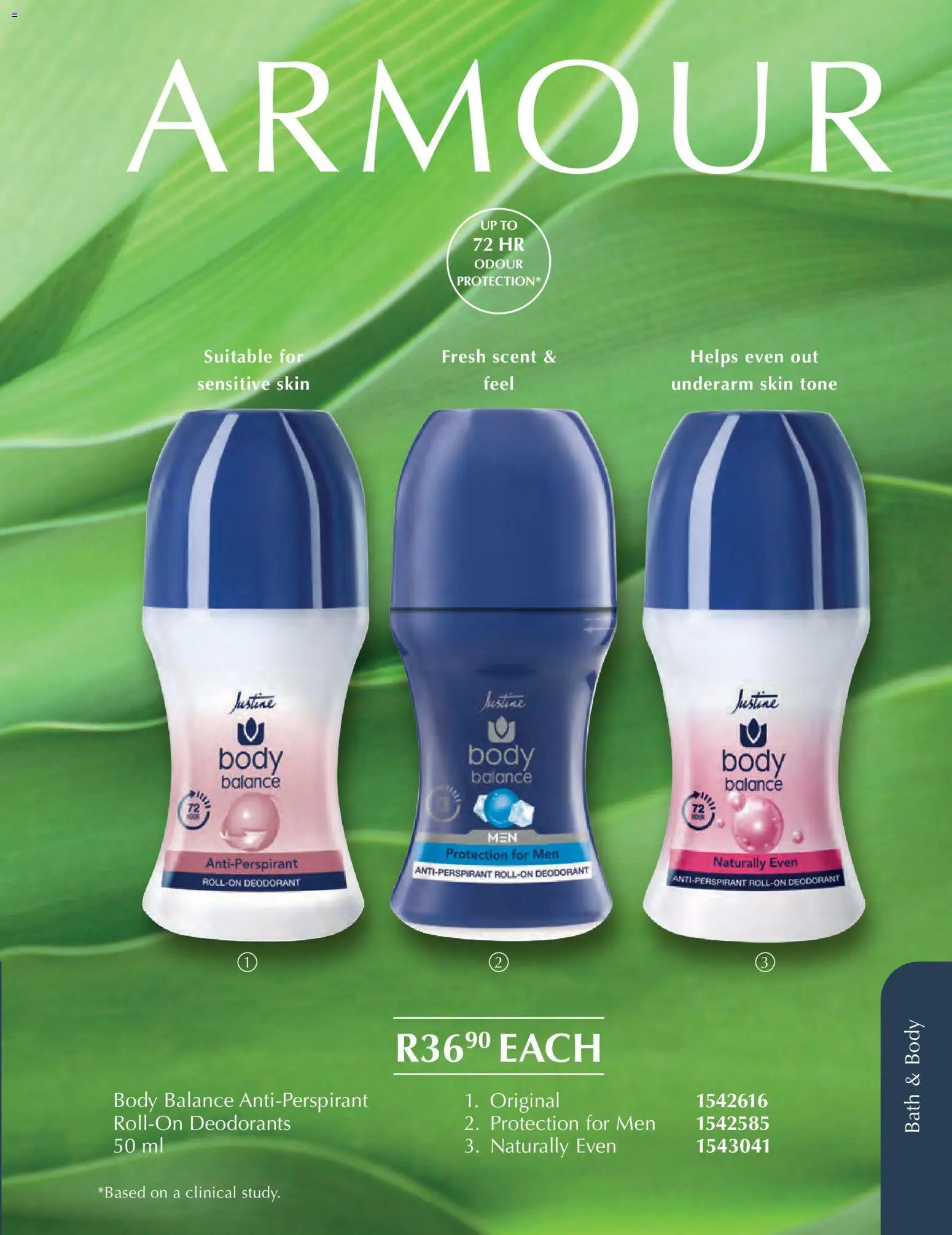 New Justine catalogue – valid from 01.02.2026 | Page: 77 | Products: Bath, Deodorant, Antiperspirant